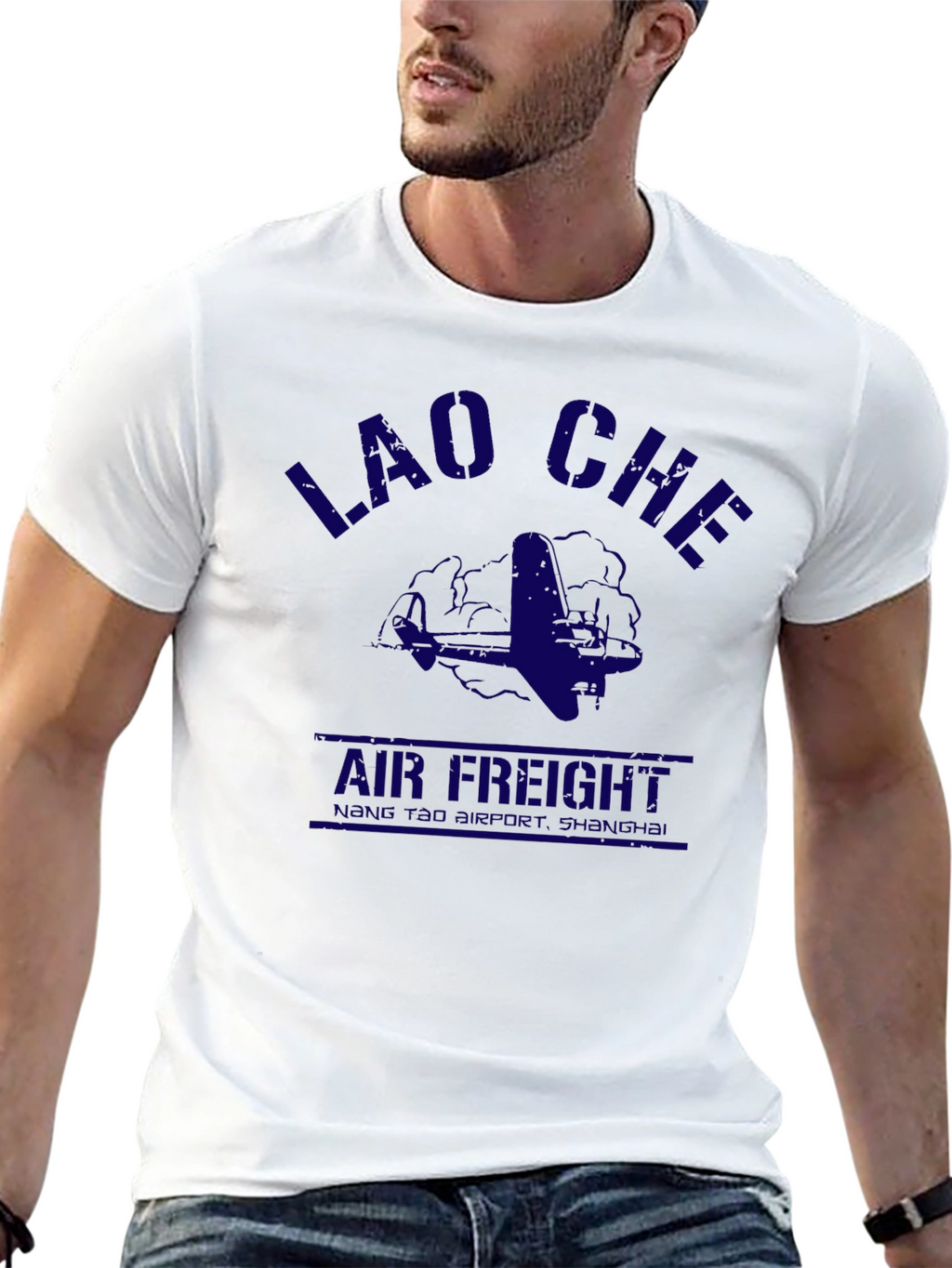 Lao Che Air Freight Graphic Tee - Black