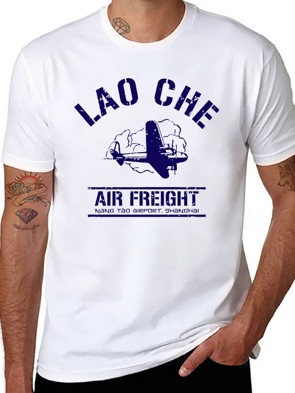 Lao Che Air Freight Graphic Tee - Black