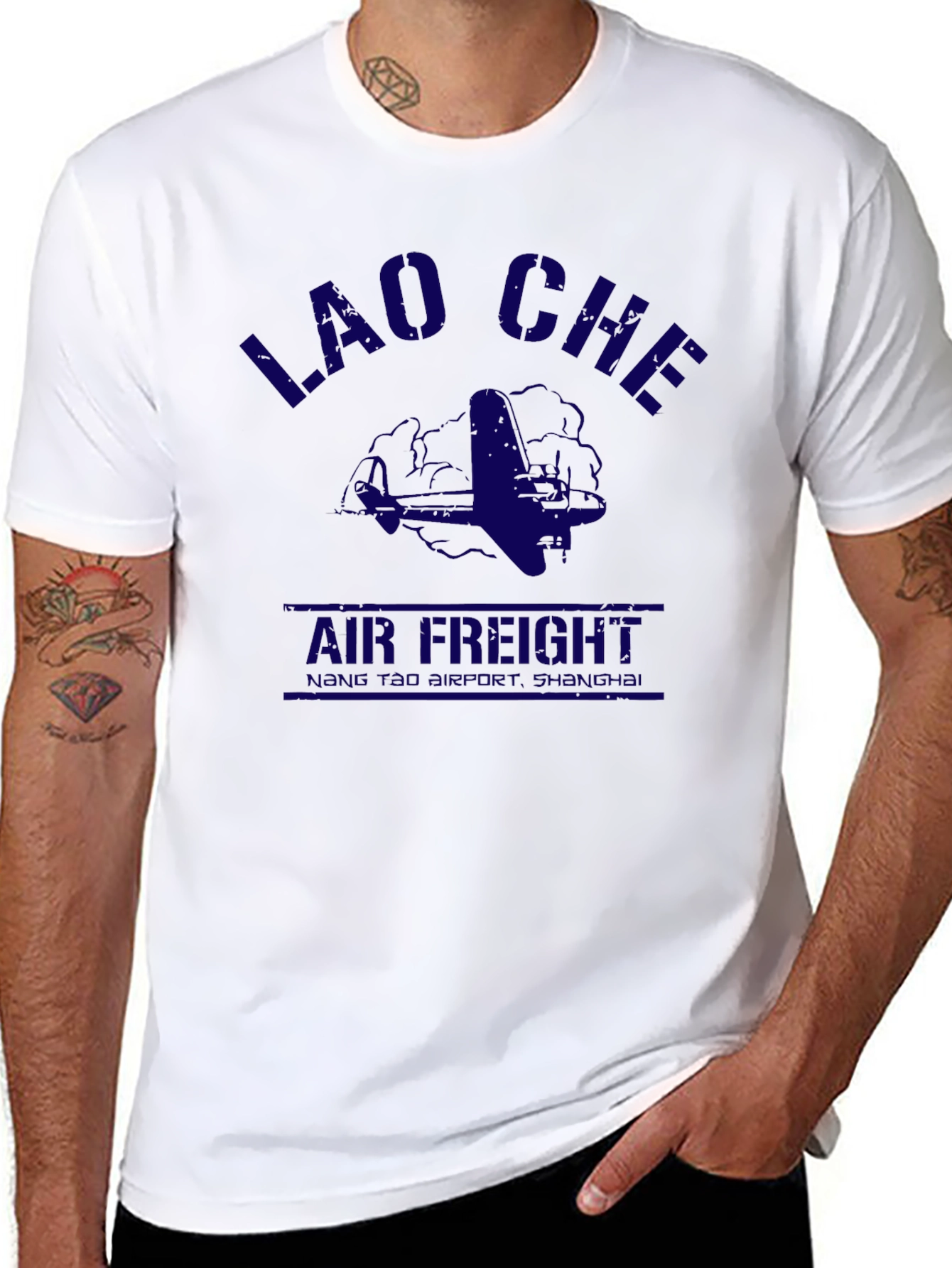 Lao Che Air Freight Graphic Tee - Black
