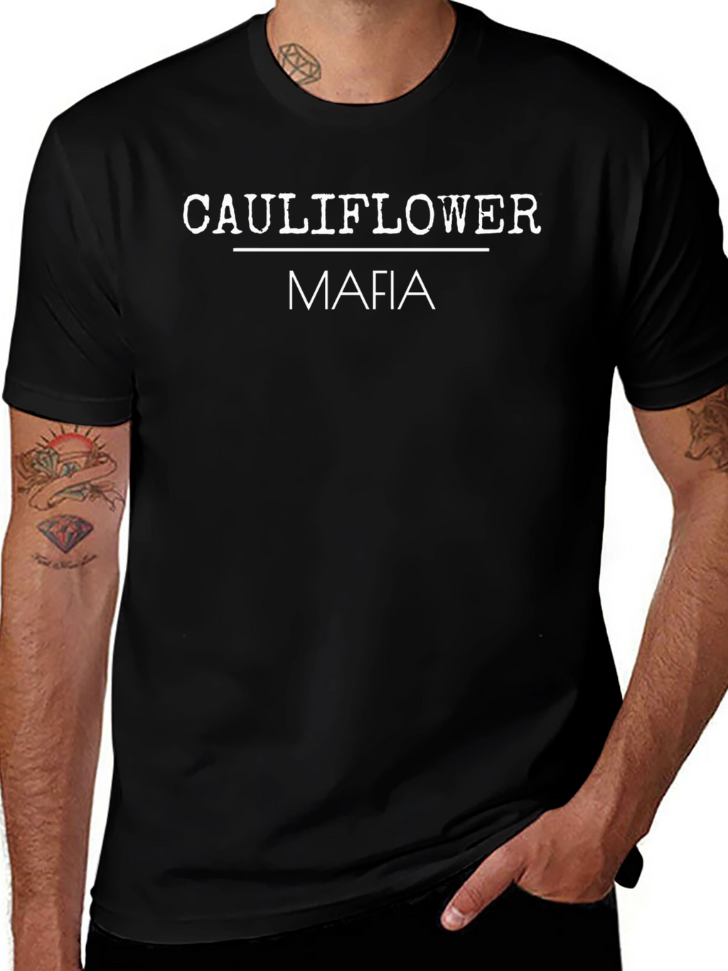 Cauliflower Mafia Graphic Tee - Black