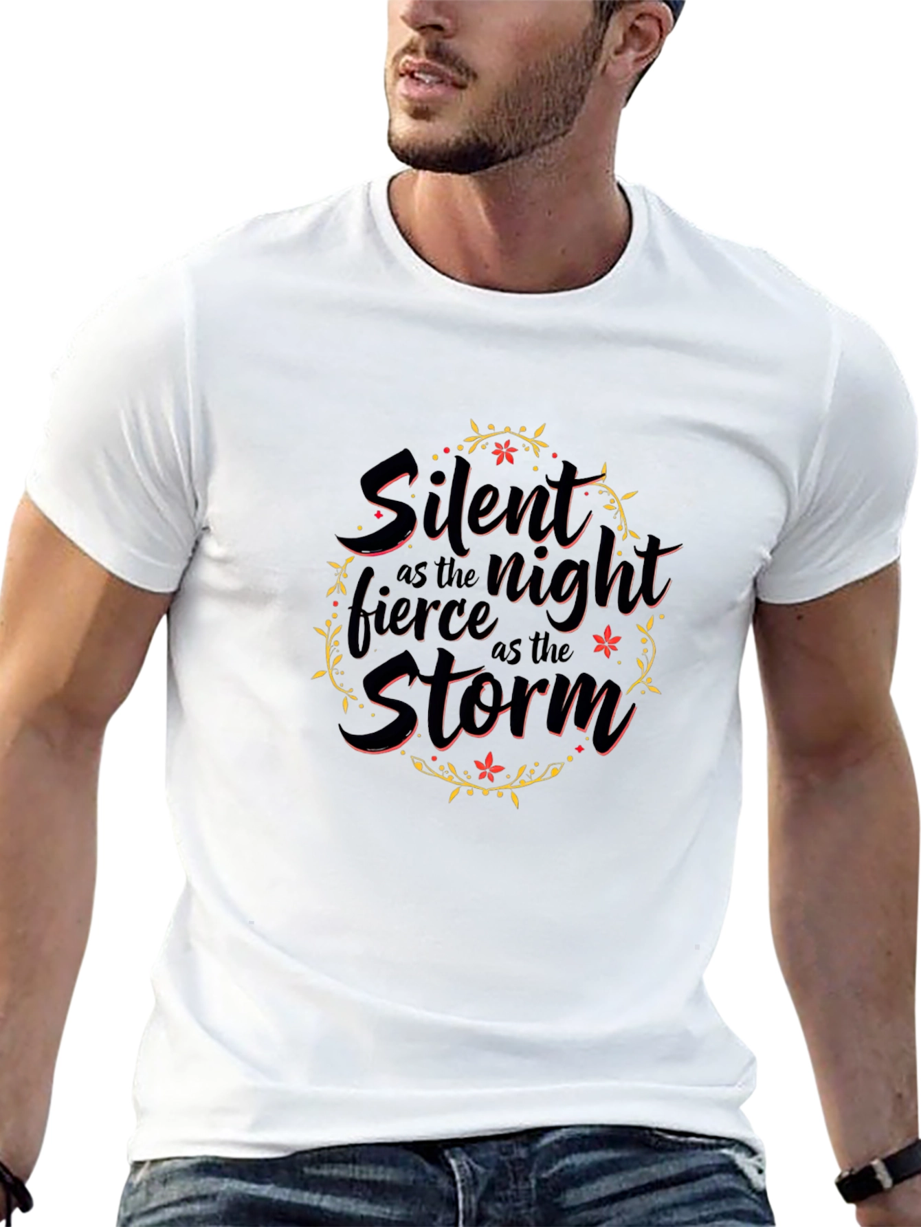 Silent Night Fierce Storm Black T-Shirt