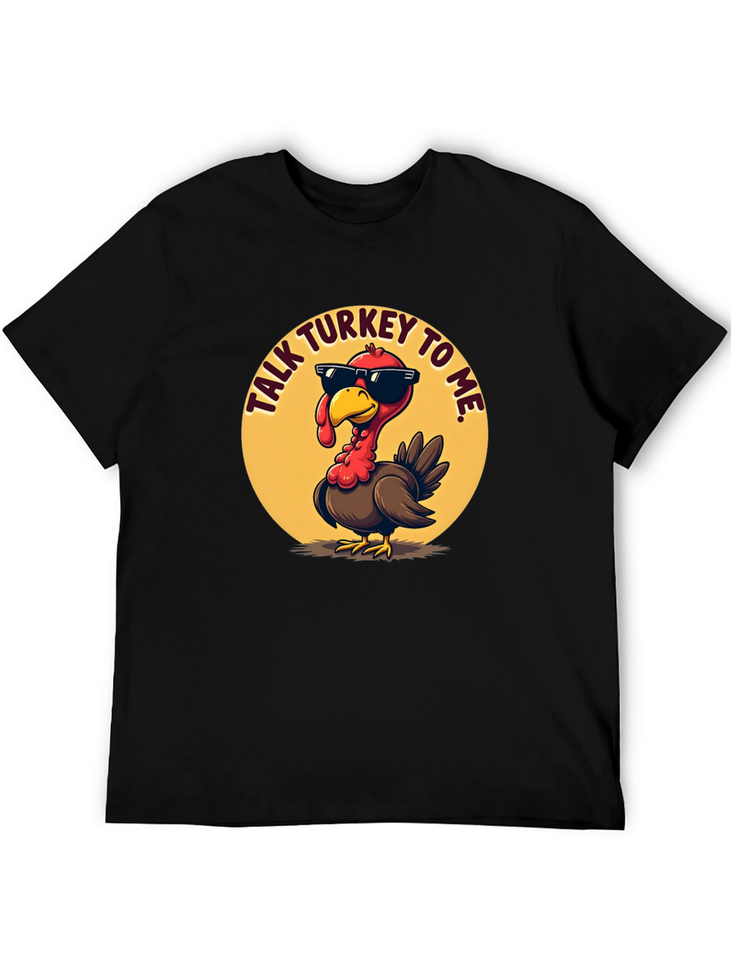 Talk Turkey To Me Black T-Shirt