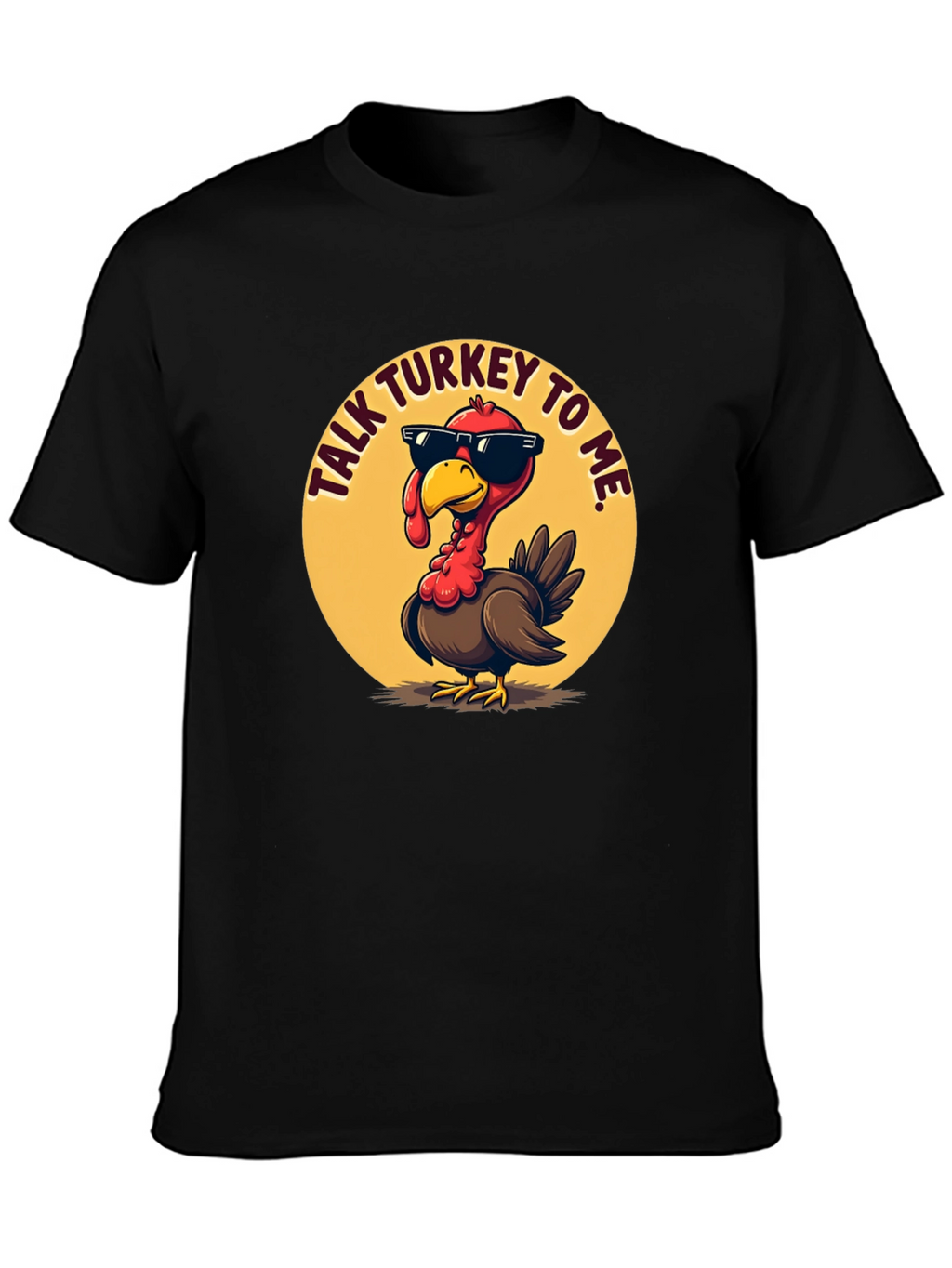 Talk Turkey To Me Black T-Shirt