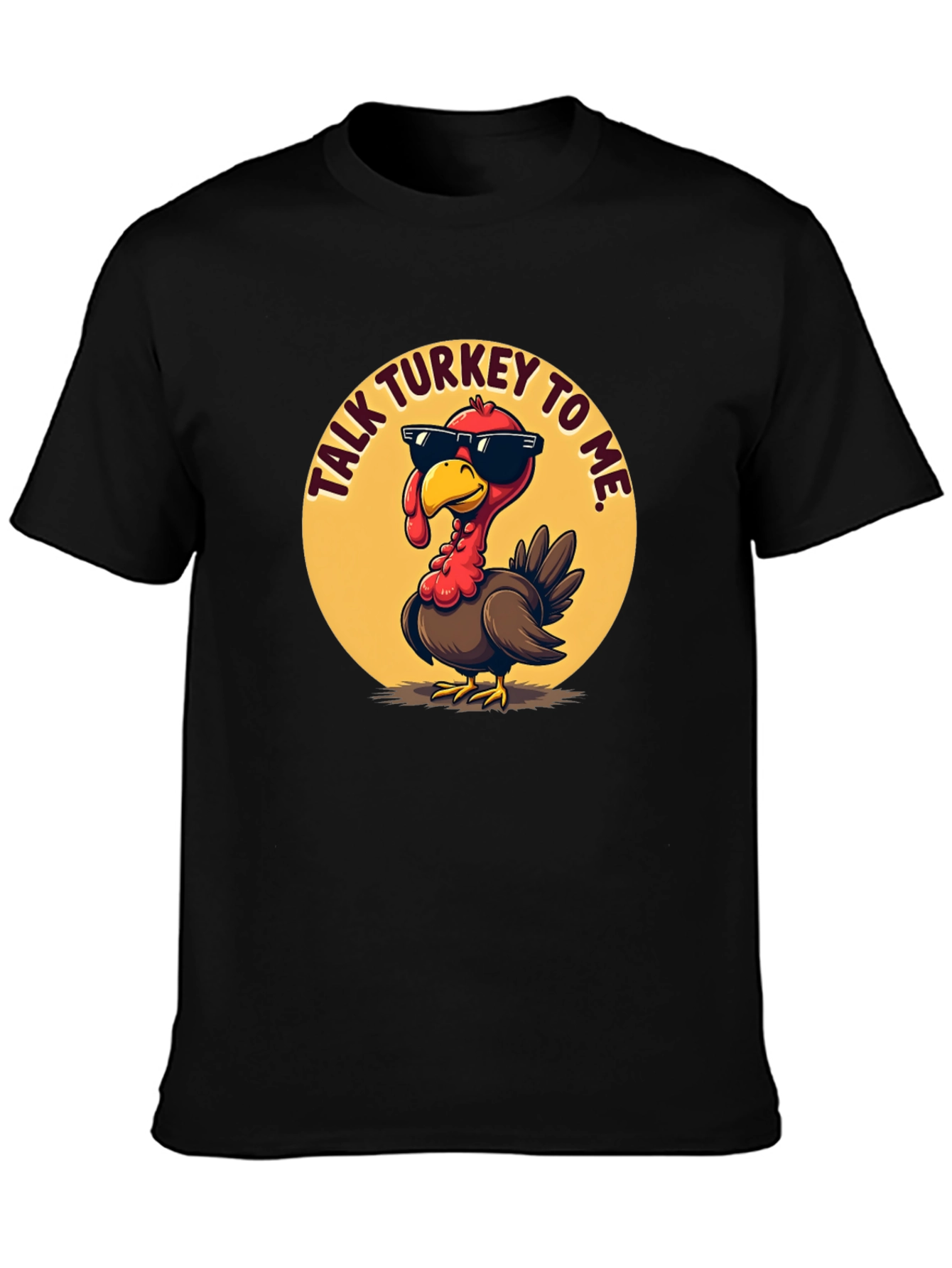 Talk Turkey To Me Black T-Shirt