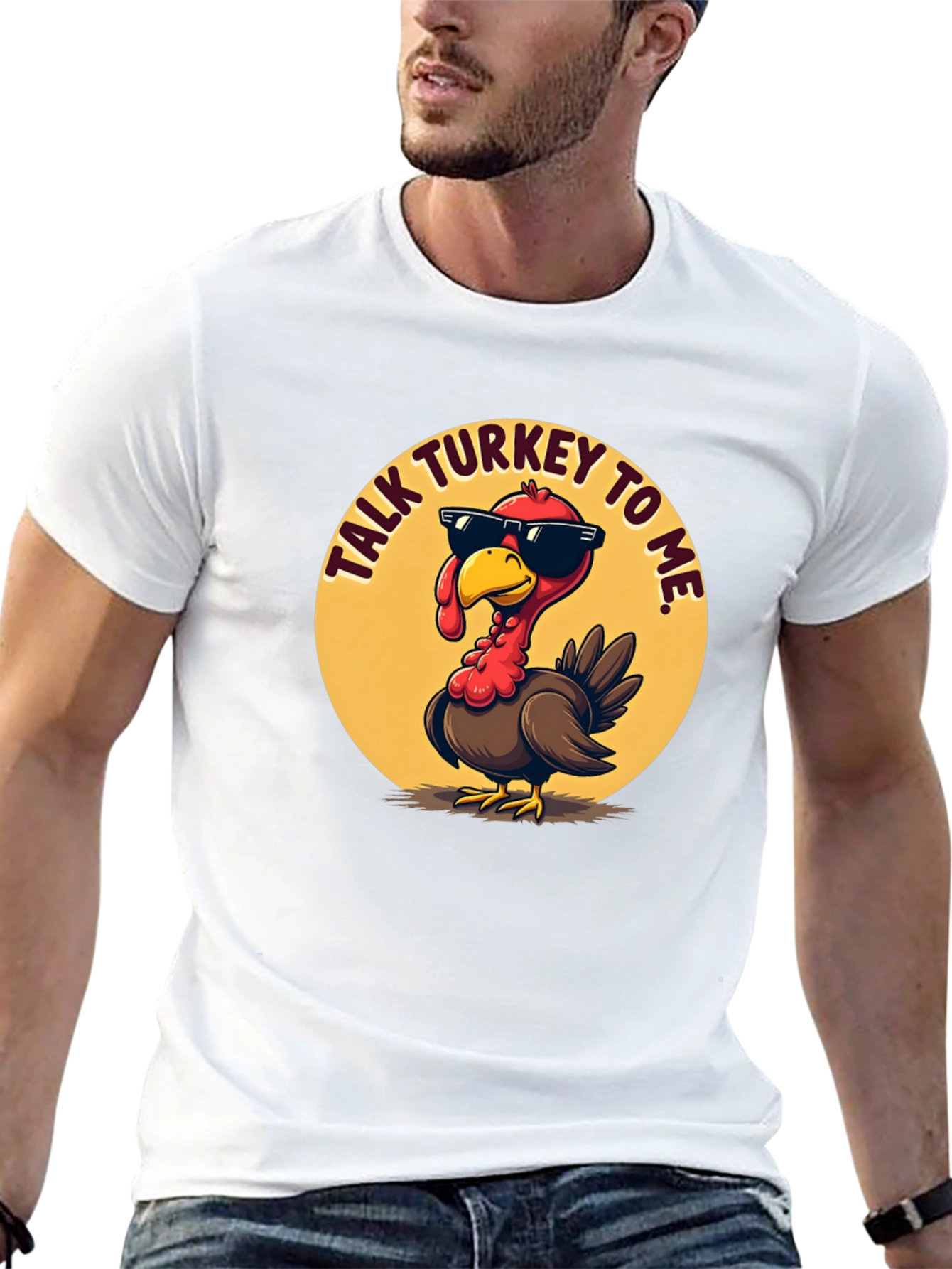 Talk Turkey To Me Black T-Shirt