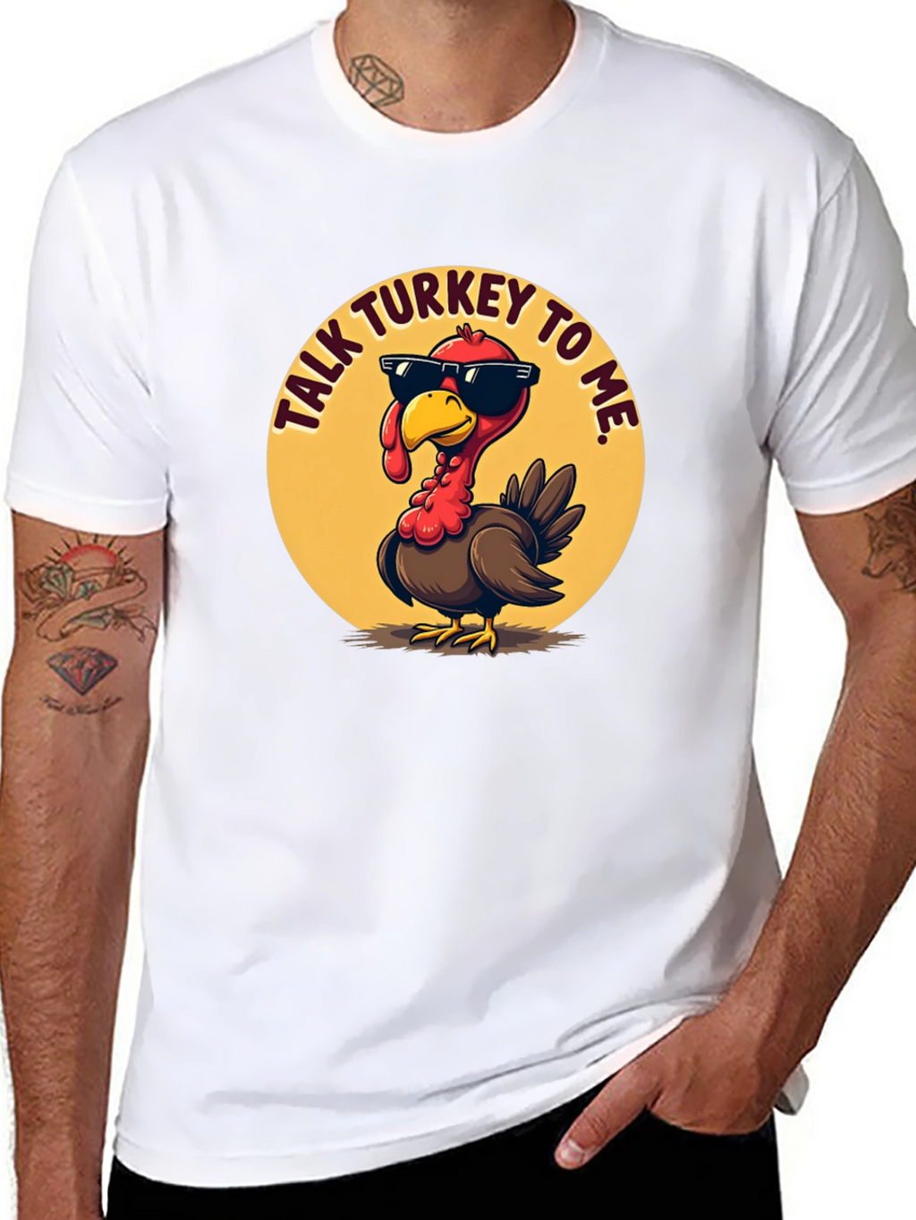 Talk Turkey To Me Black T-Shirt