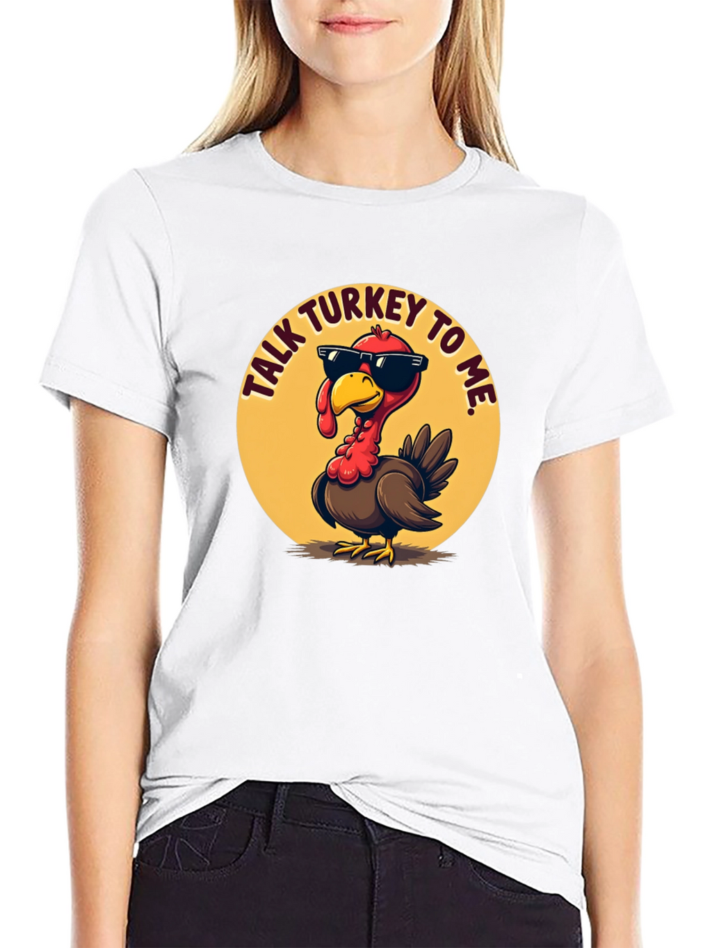 Talk Turkey To Me Black T-Shirt