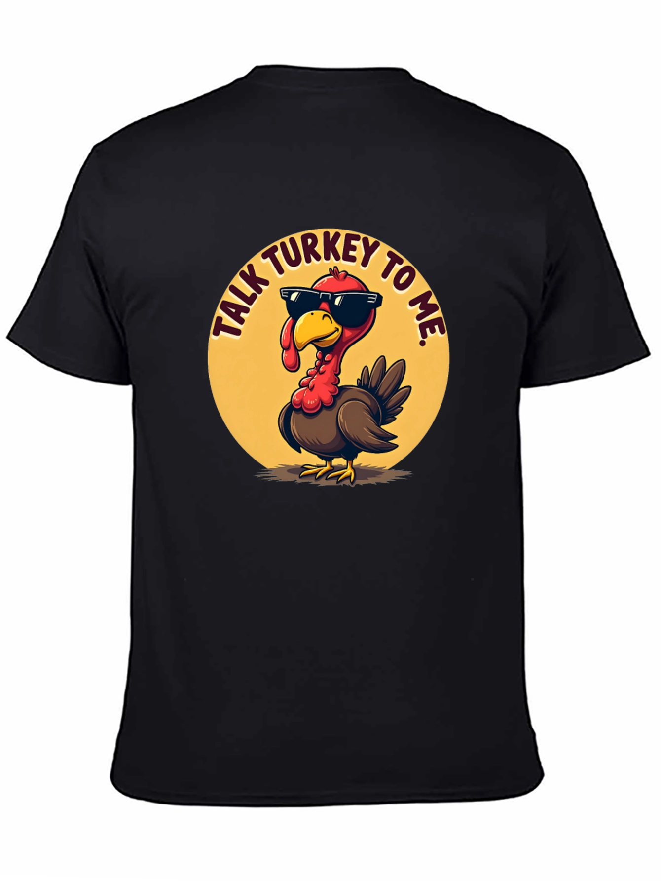 Talk Turkey To Me Black T-Shirt