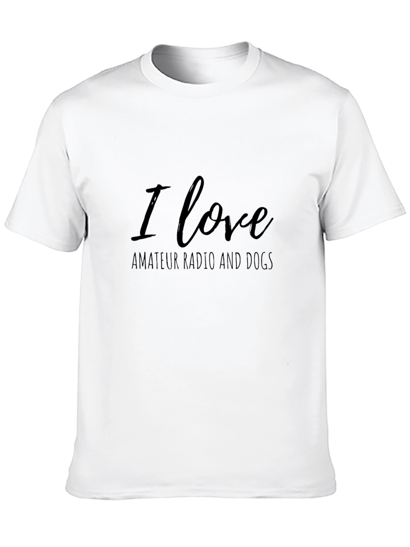 I Love Amateur Radio and Dogs T-Shirt