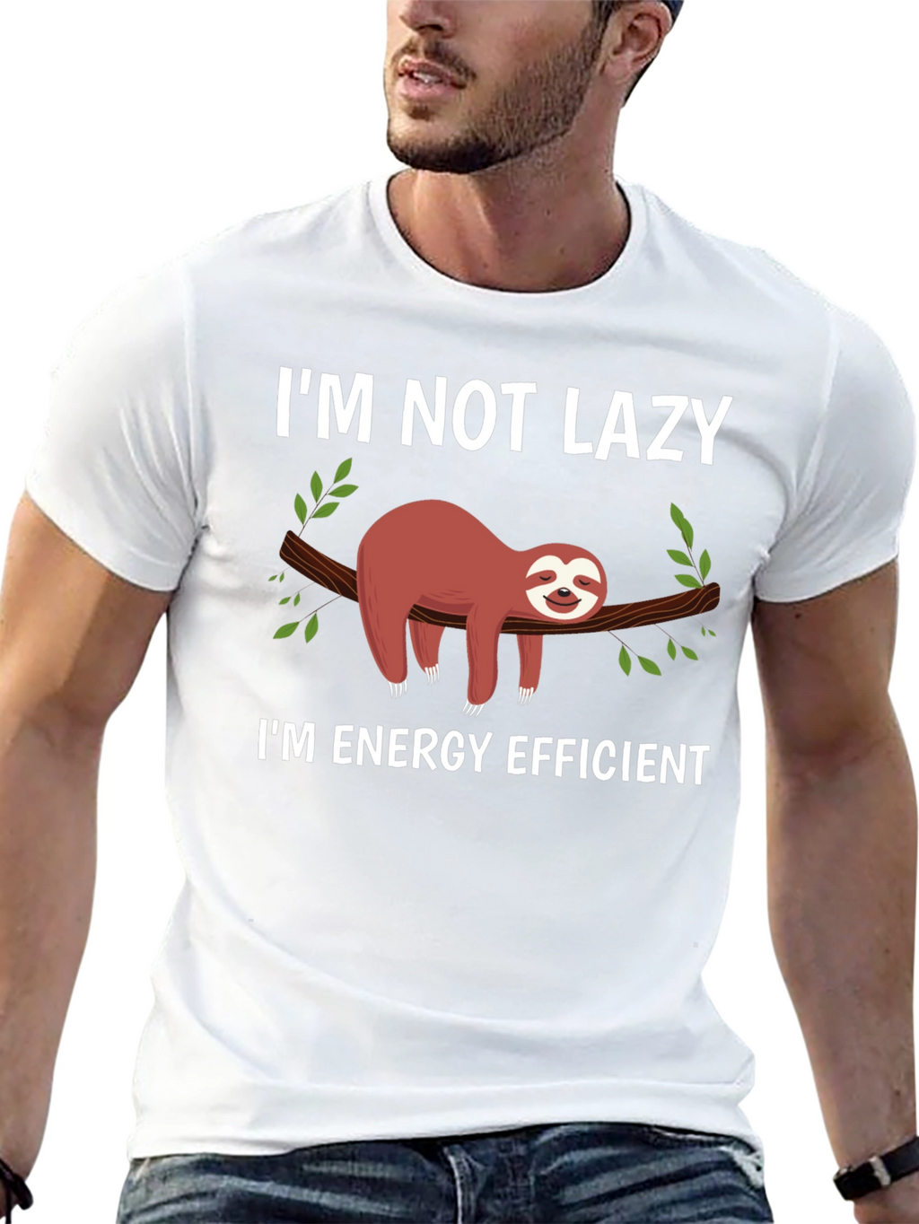 Im Not Lazy Sloth Graphic T-Shirt
