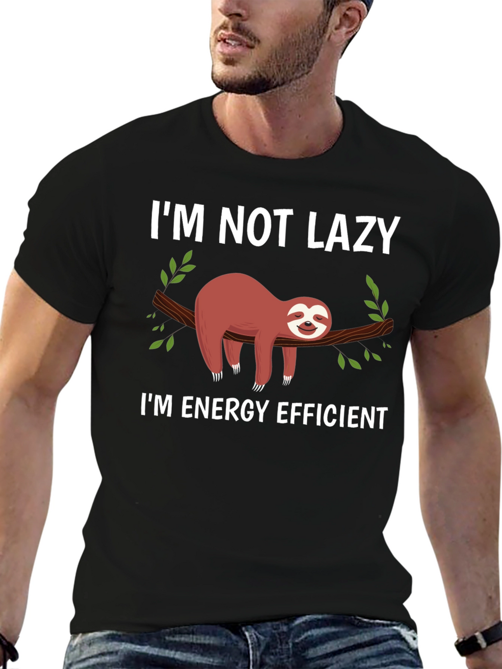 Im Not Lazy Sloth Graphic T-Shirt