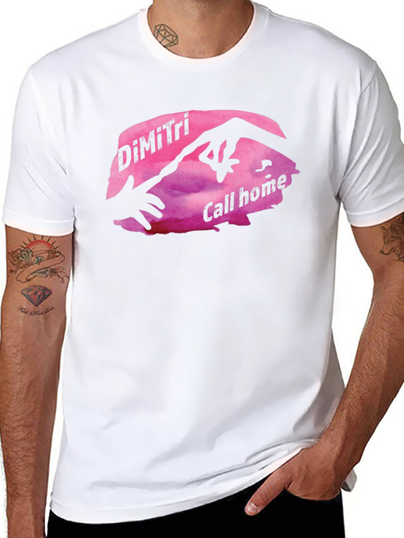 DiMiTri Call Home Black Graphic Tee