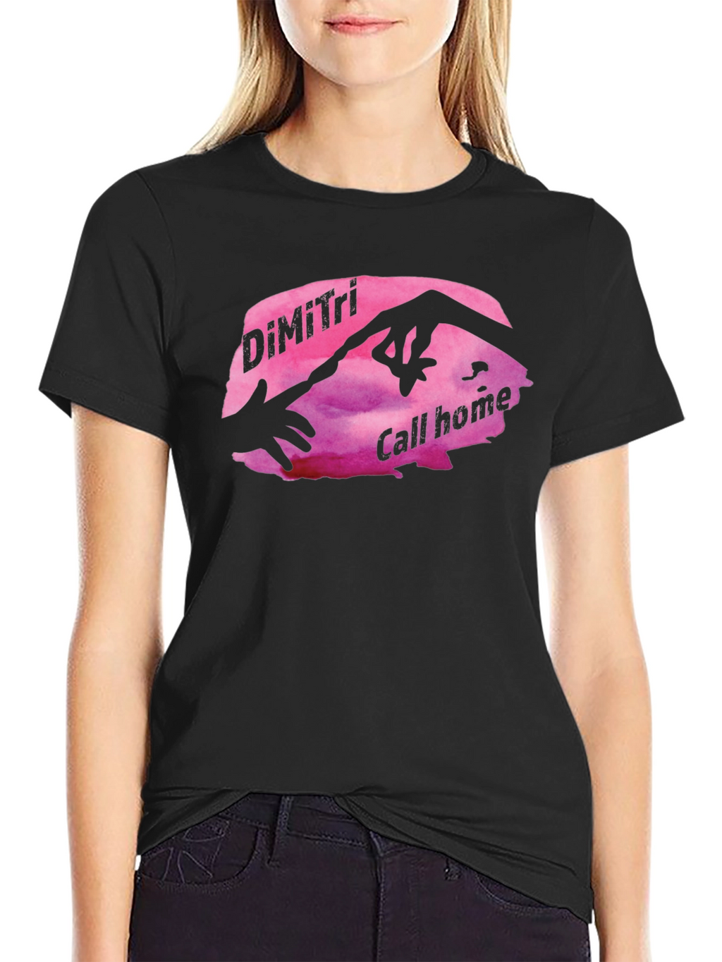 DiMiTri Call Home Black Graphic Tee
