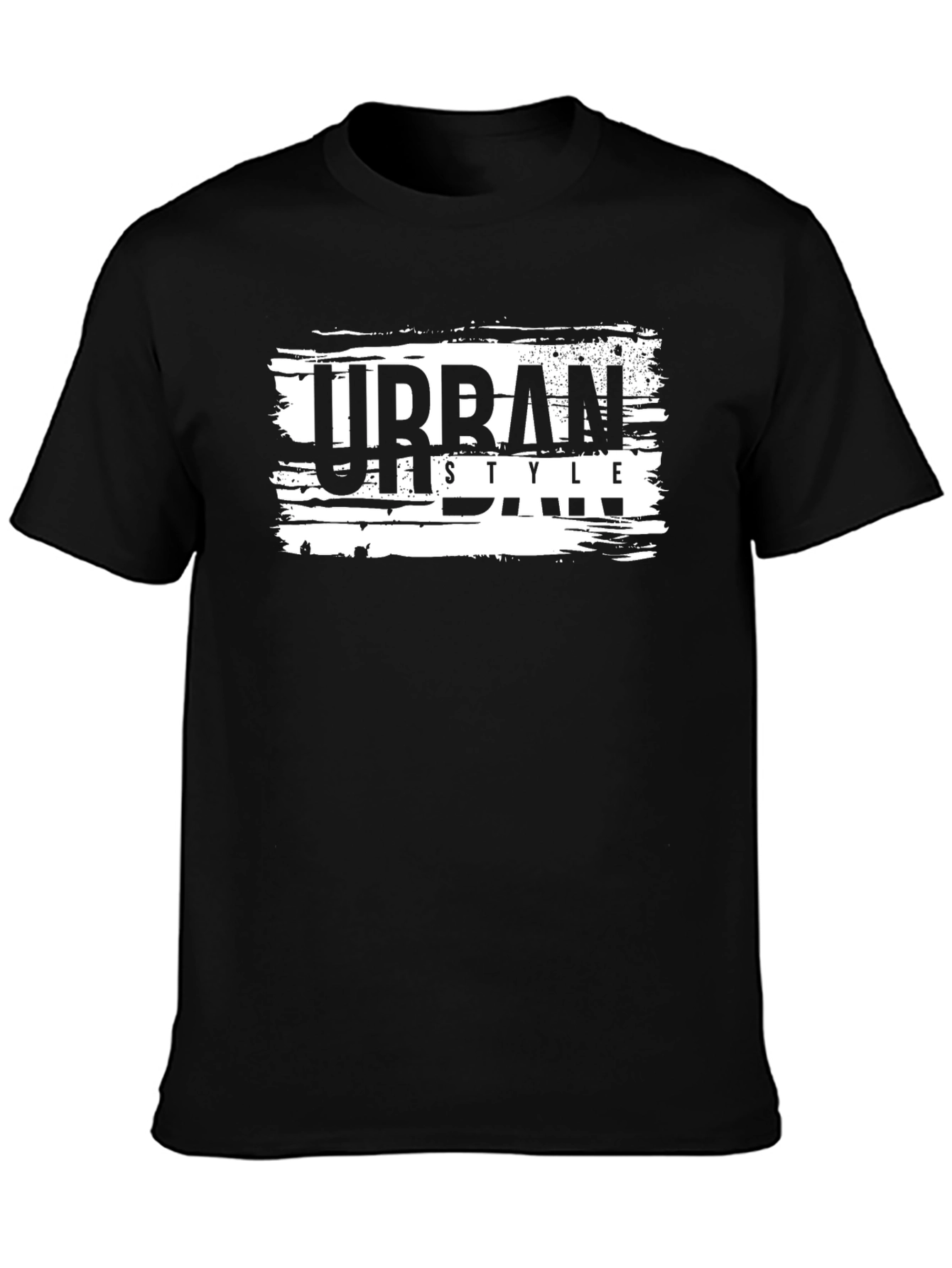 Urban Style Black Graphic Tee