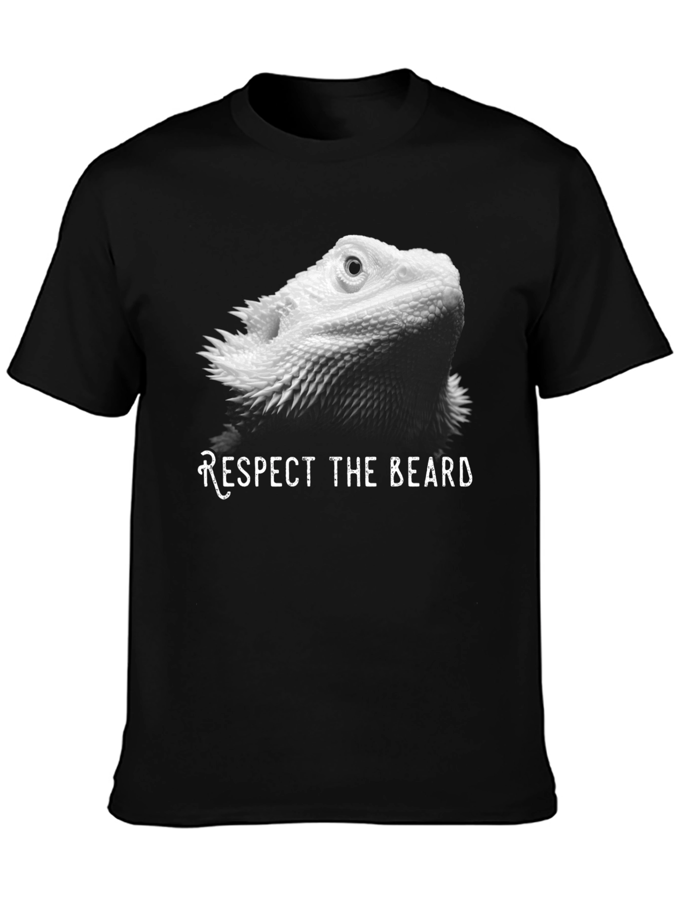 Respect the Beard Bearded Dragon Lizard T-Shirt