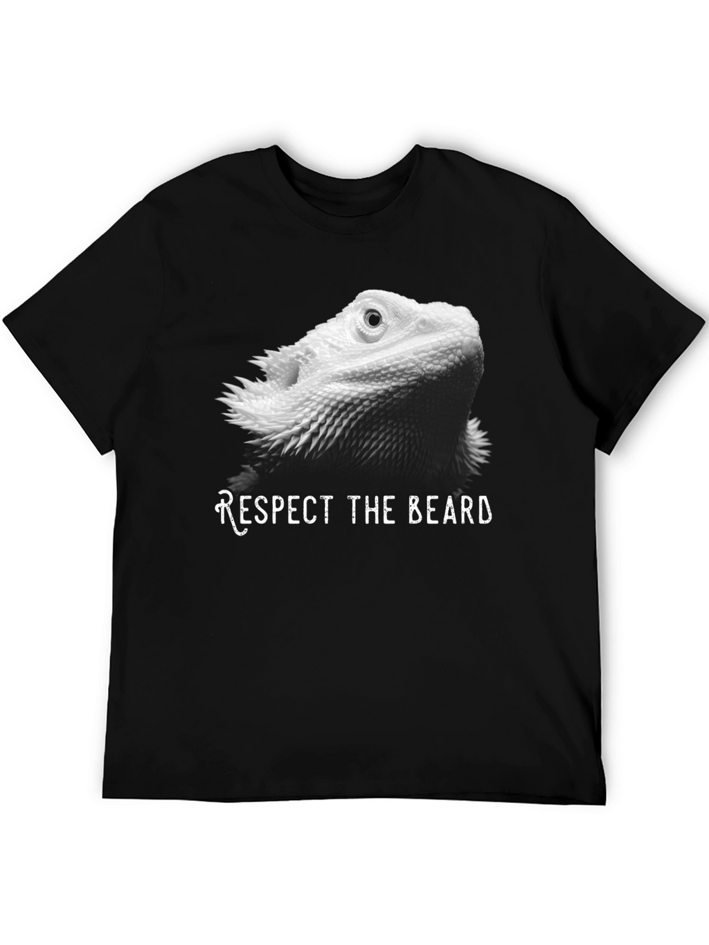 Respect the Beard Bearded Dragon Lizard T-Shirt