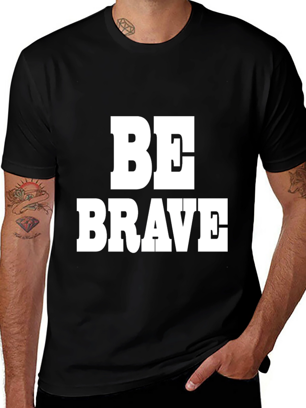 Be Brave Black T-Shirt