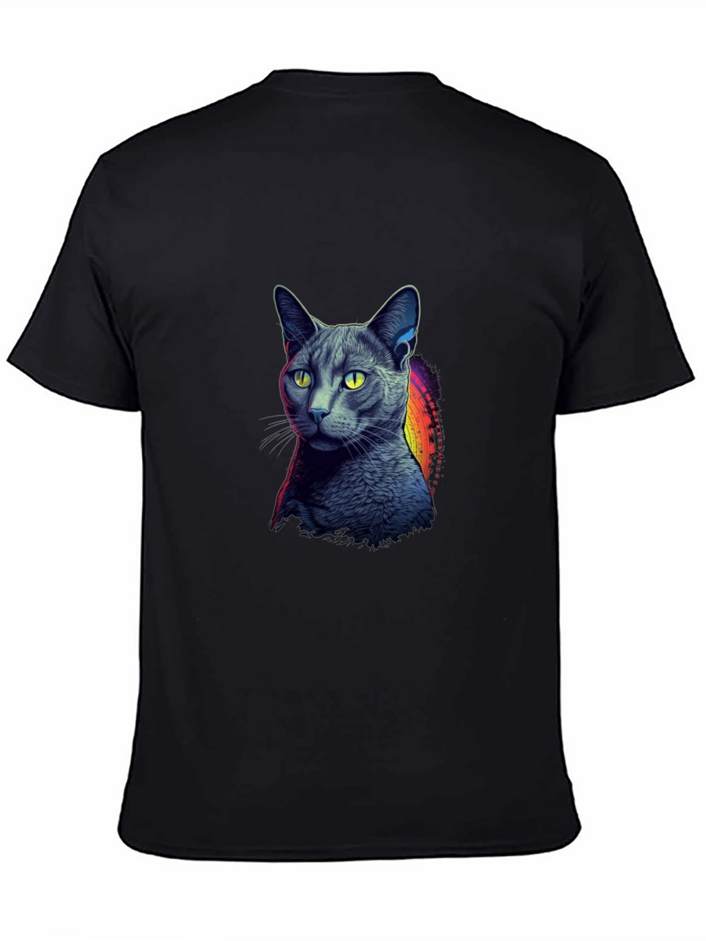 Cool Cat Graphic Tee - Mens Black T-Shirt