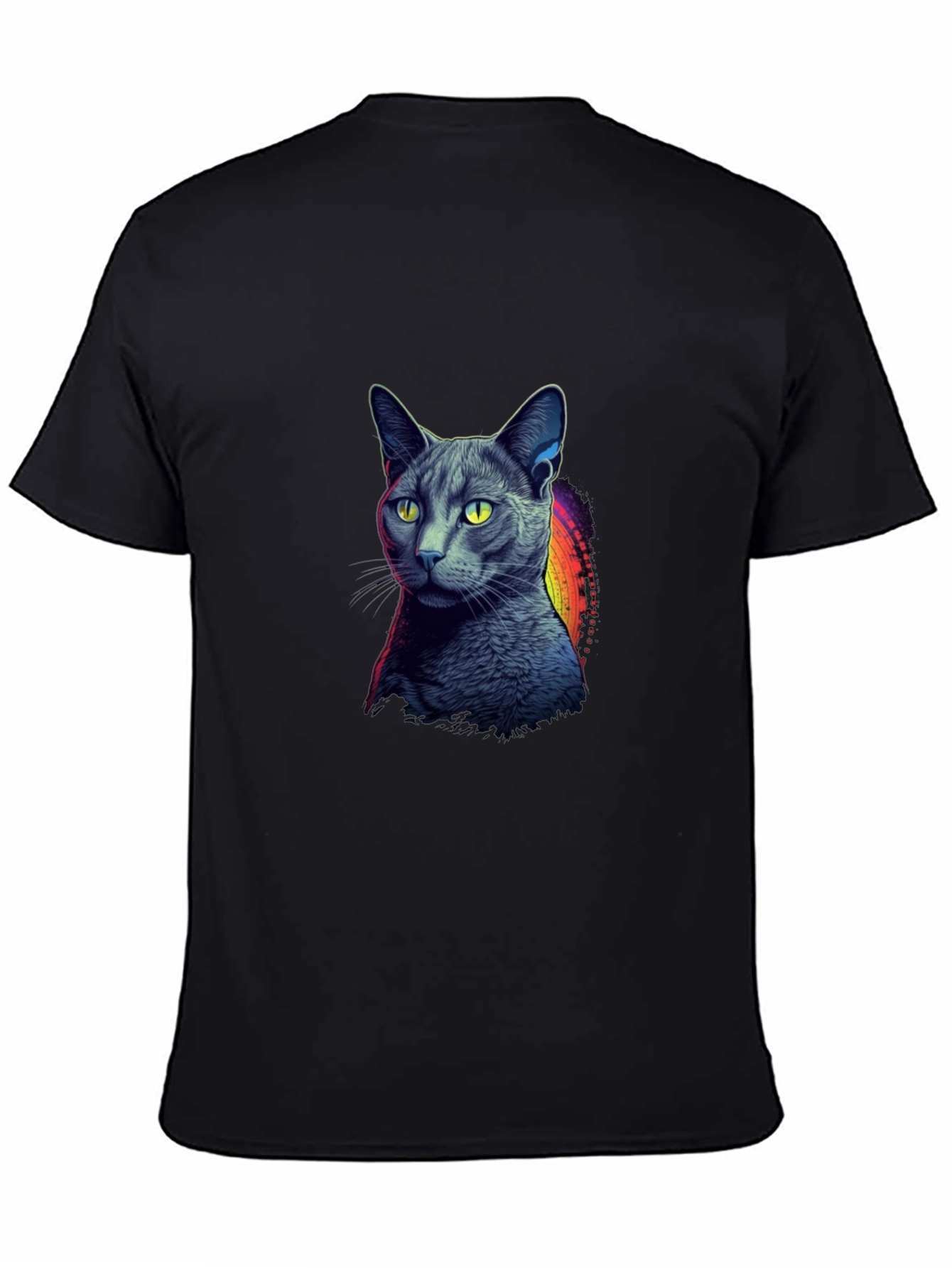 Cool Cat Graphic Tee - Mens Black T-Shirt