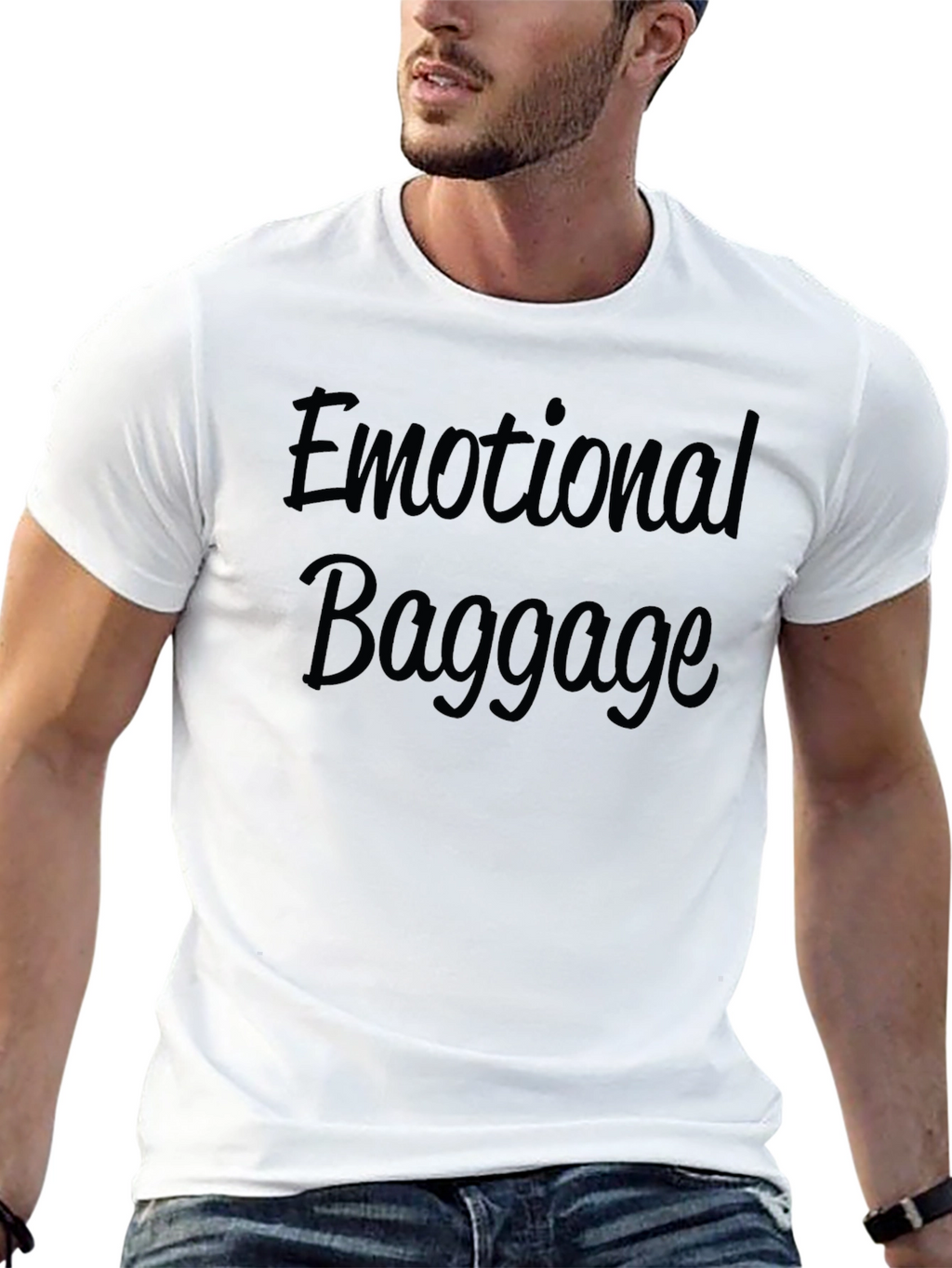 Emotional Baggage Graphic Tee - Black