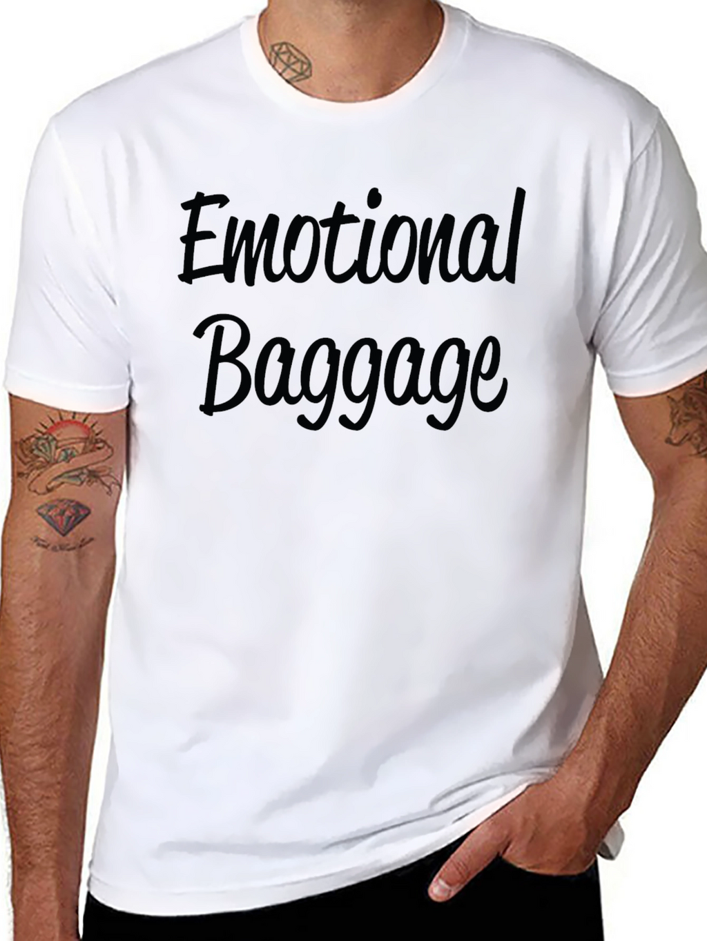 Emotional Baggage Graphic Tee - Black