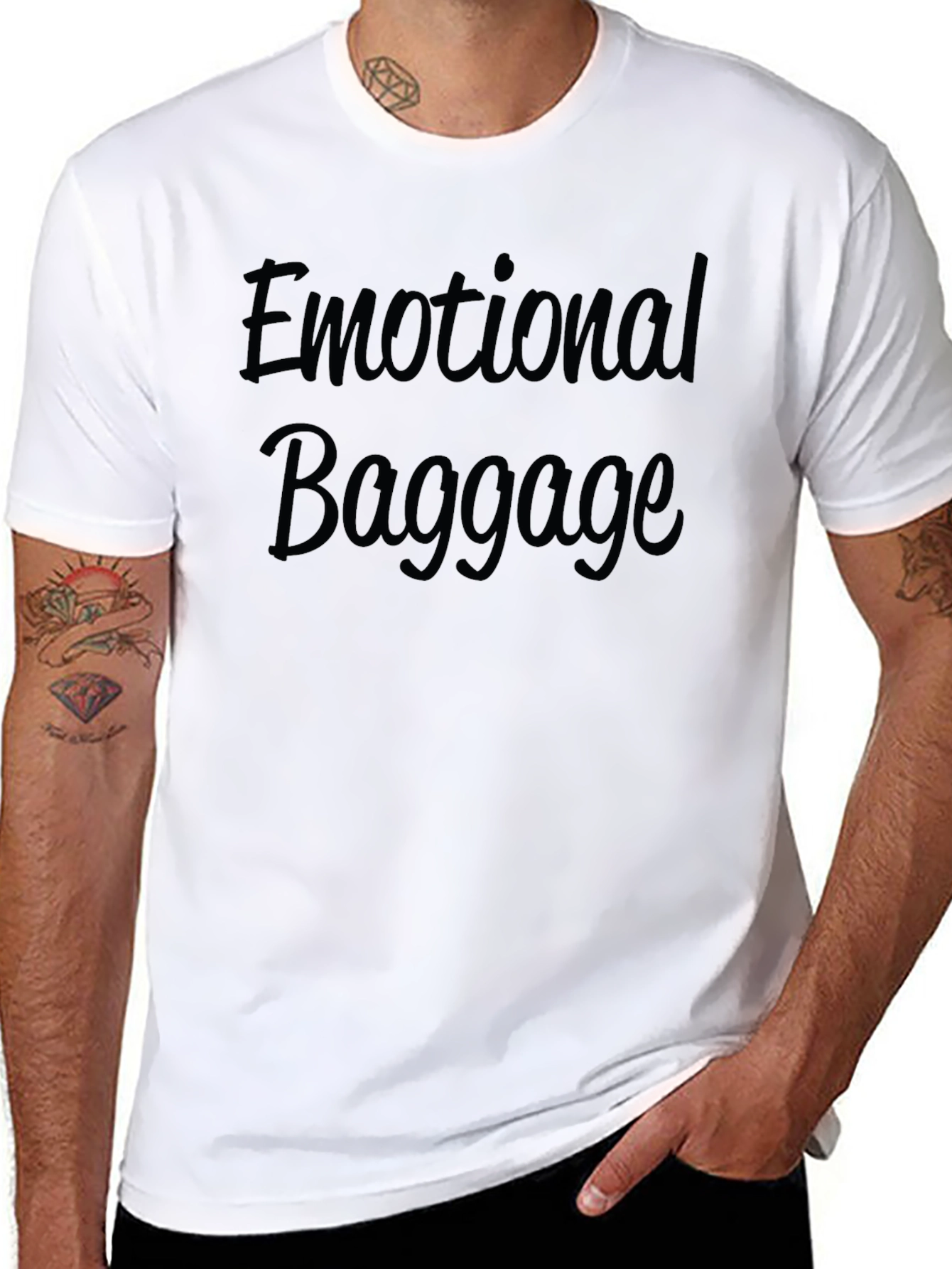 Emotional Baggage Graphic Tee - Black