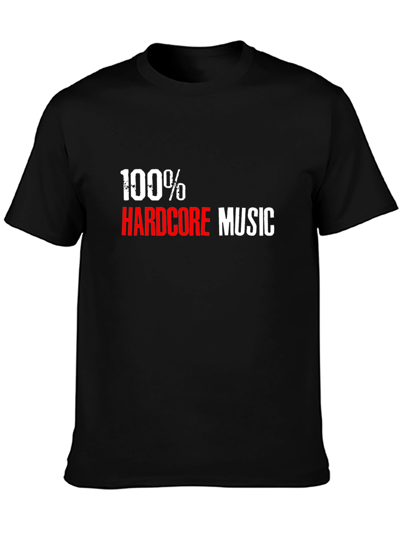 100% Hardcore Music Black T-Shirt