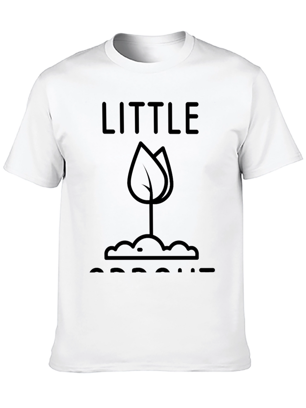 Little Sprout T-Shirt - Black Graphic Tee
