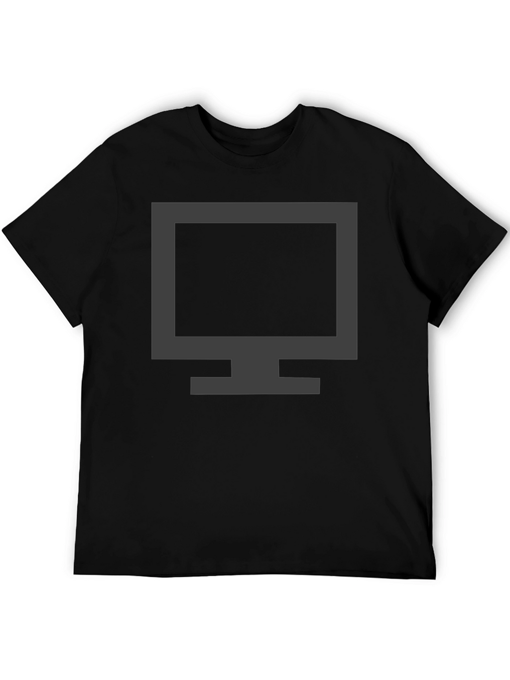 Modern Monitor Graphic T-Shirt - Black