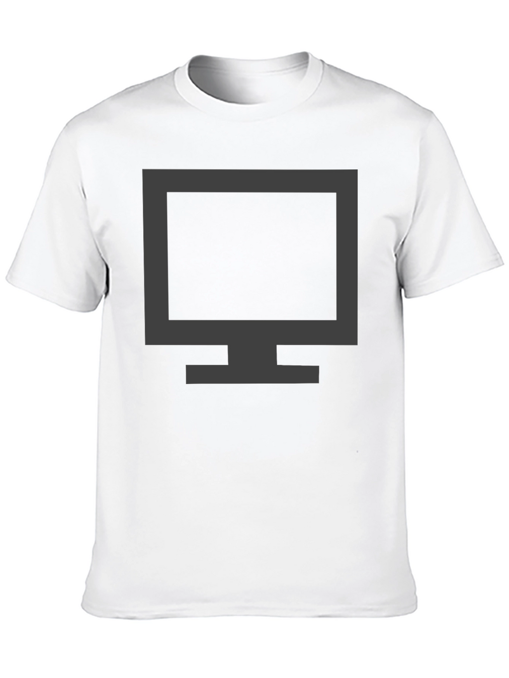 Modern Monitor Graphic T-Shirt - Black