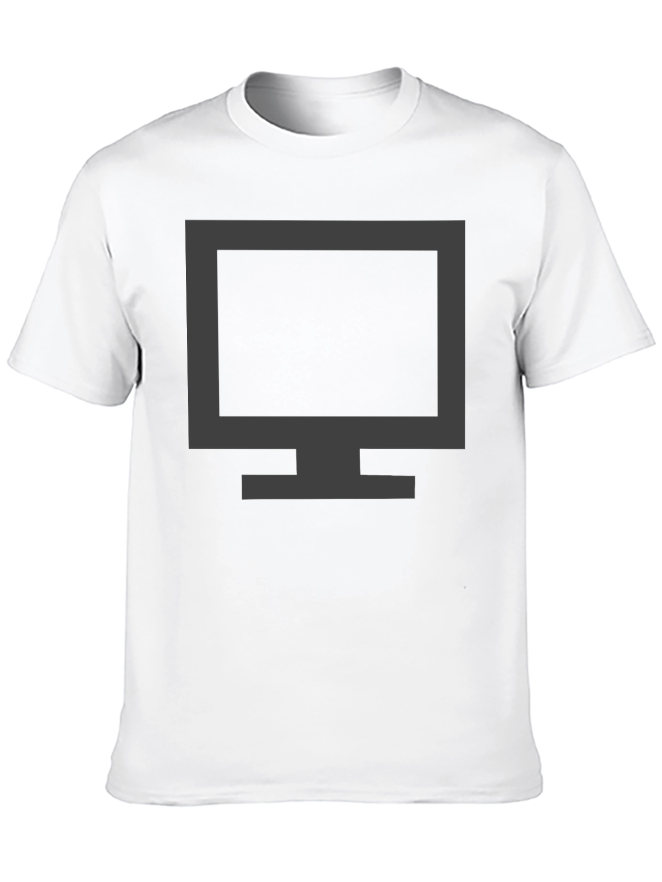 Modern Monitor Graphic T-Shirt - Black