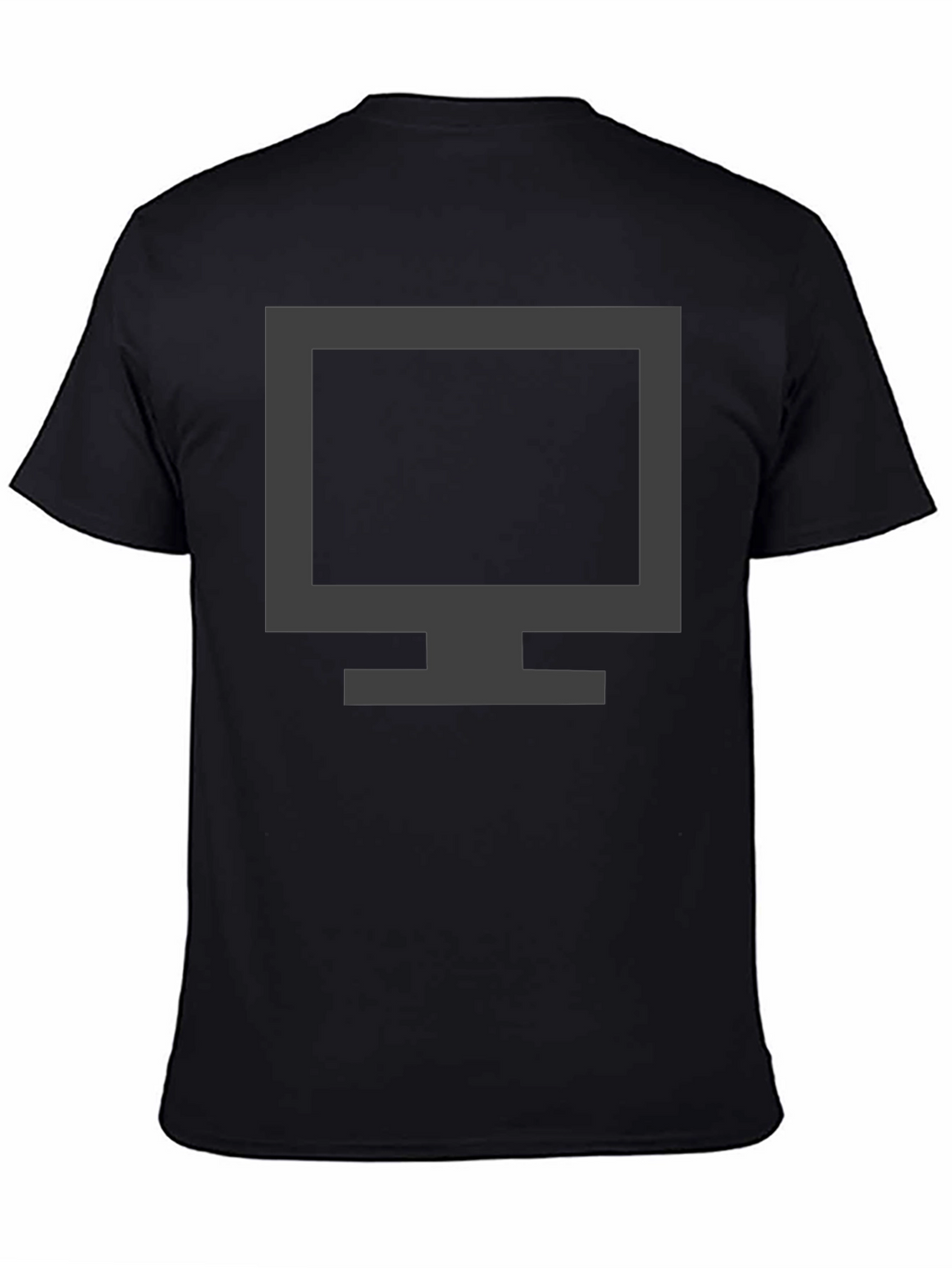 Modern Monitor Graphic T-Shirt - Black