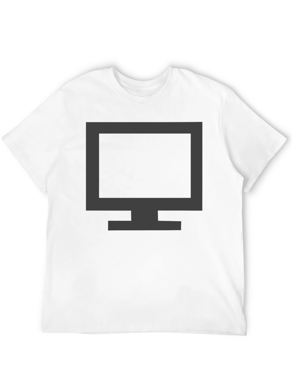 Modern Monitor Graphic T-Shirt - Black