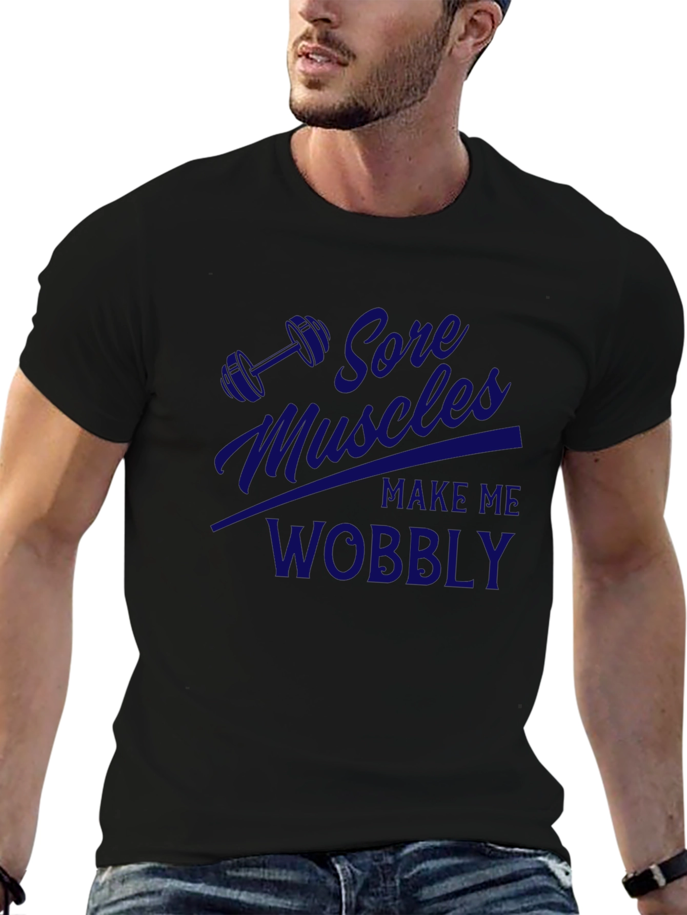 Sore Muscles Wobble Black T-Shirt