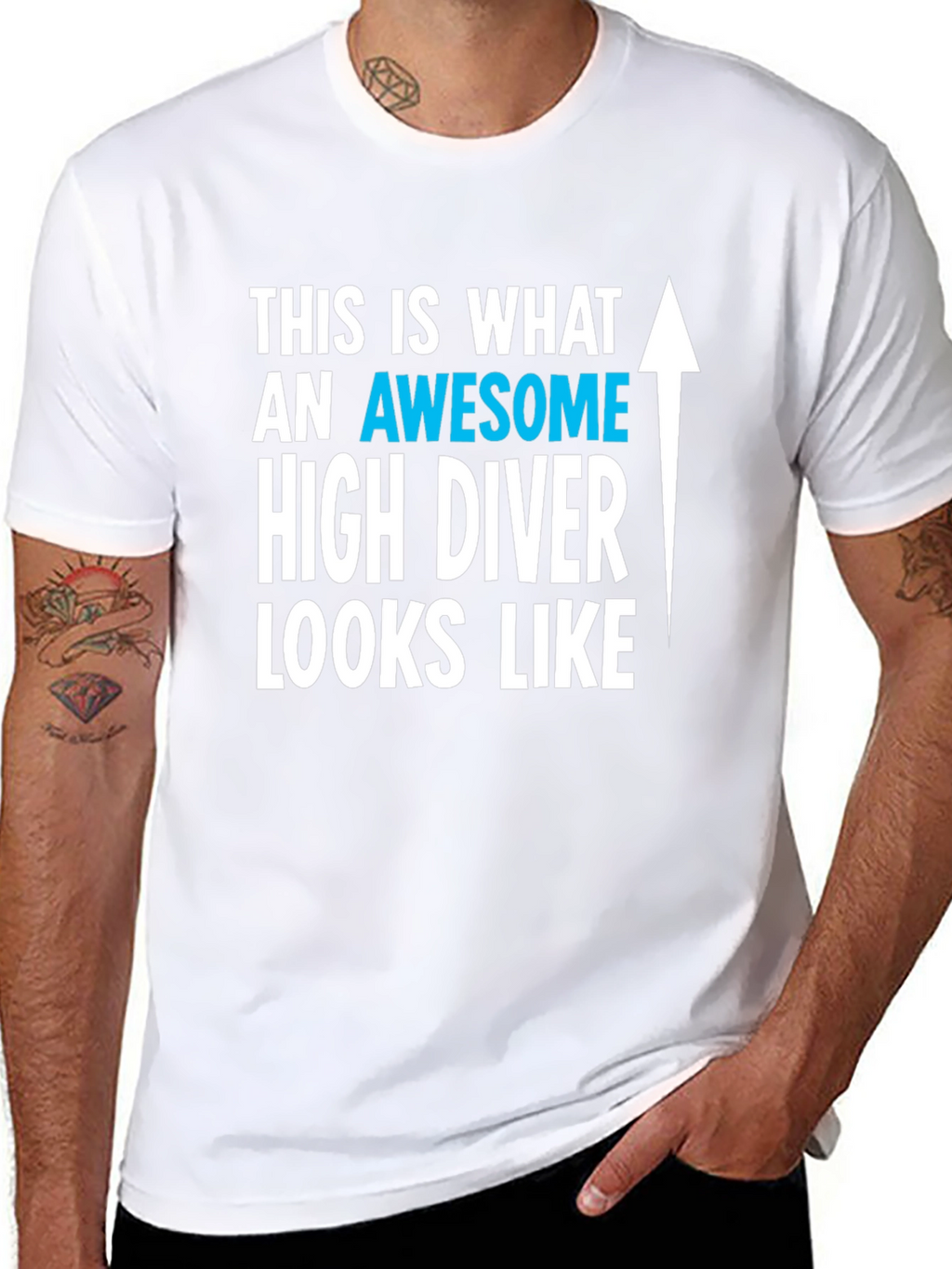 Awesome High Diver Graphic Tee