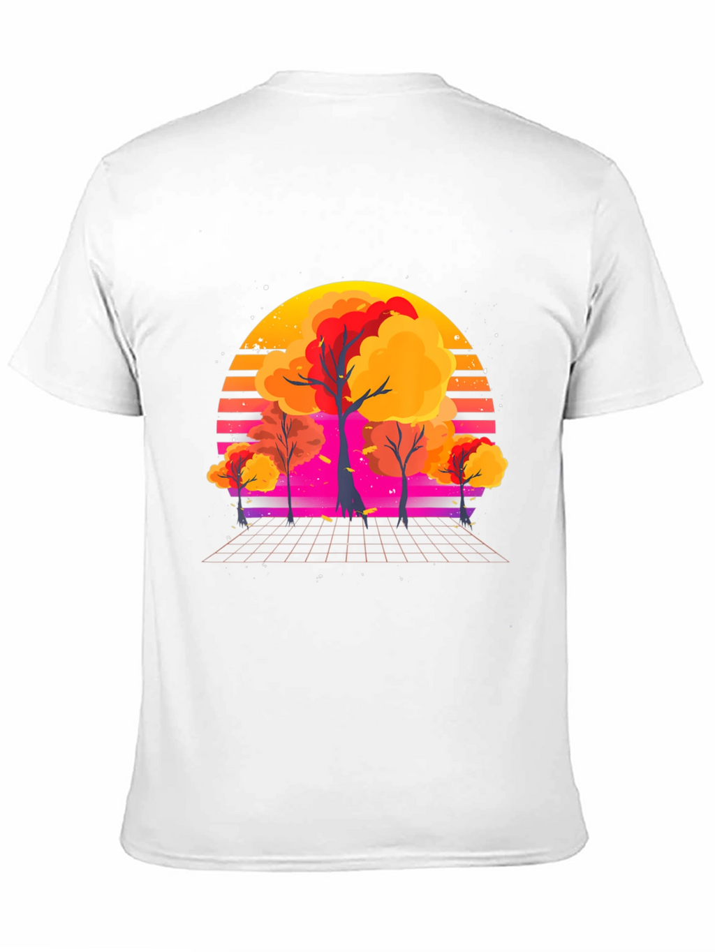 Retro Sunset Trees Graphic Tee