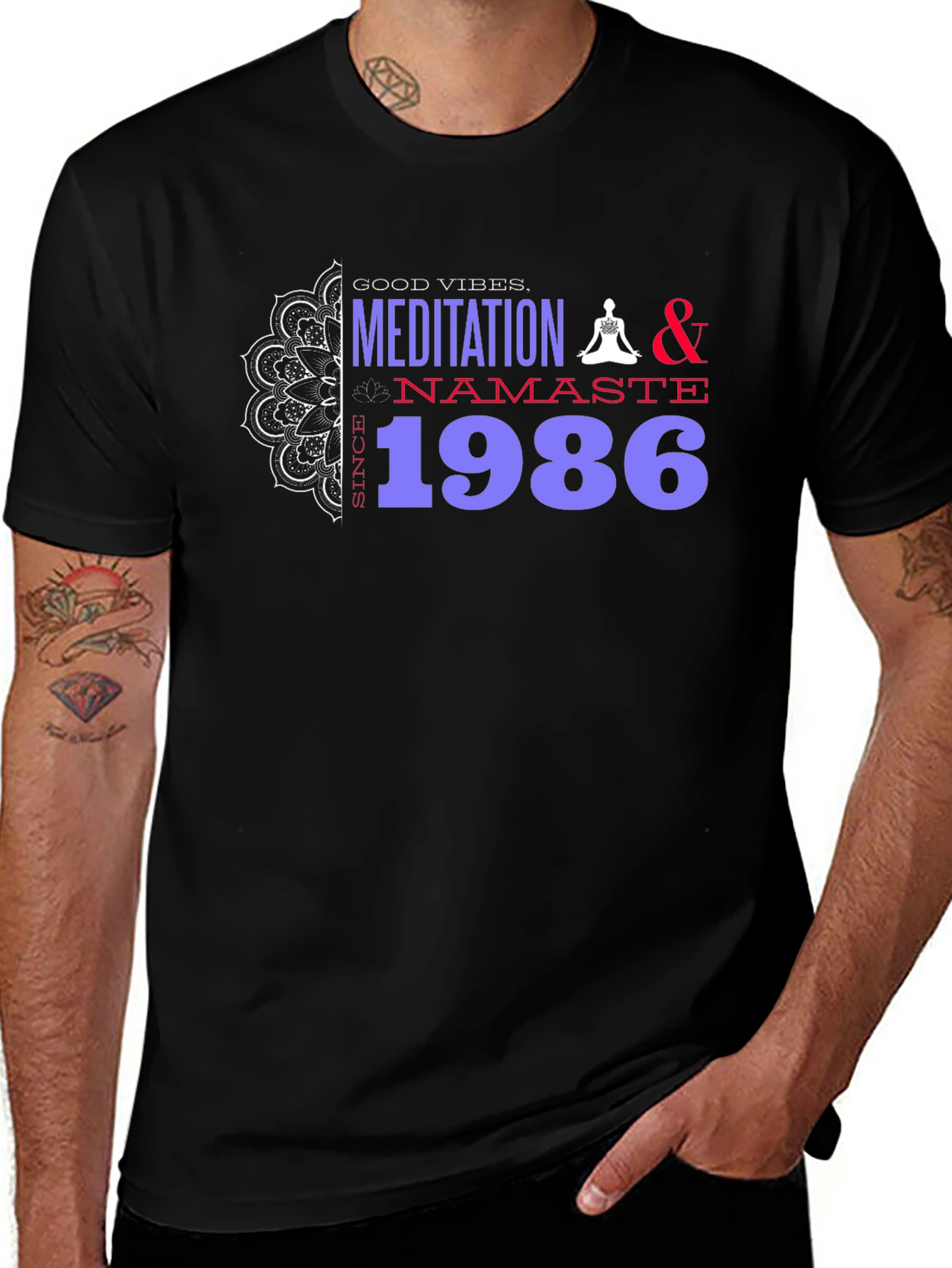 Good Vibes Meditation T-Shirt Since 1986