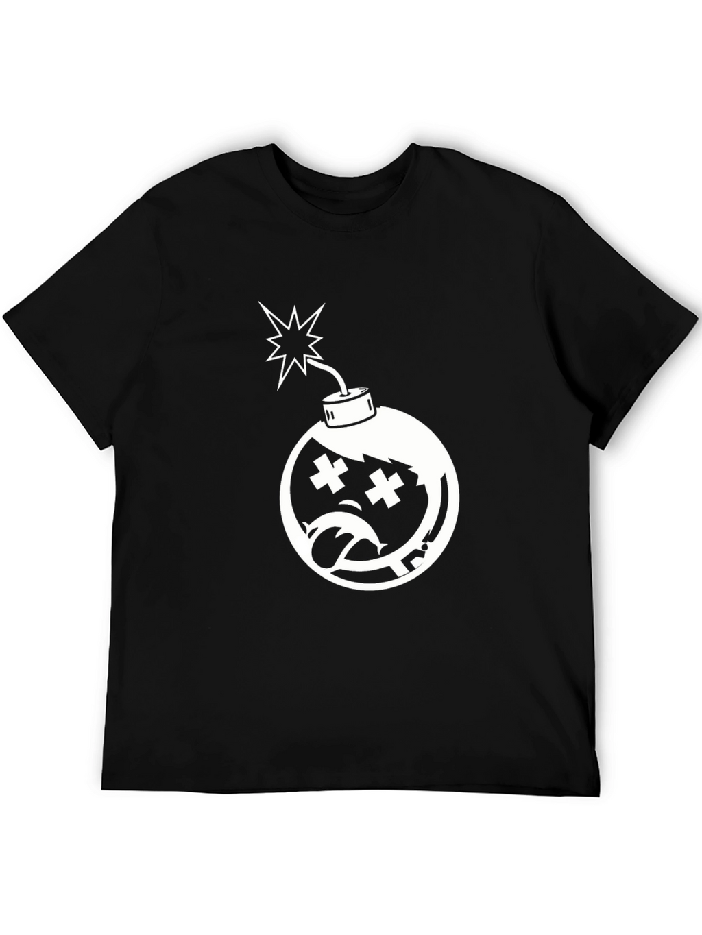 Edgy Bomb Graphic Tee - Classic Black T-Shirt