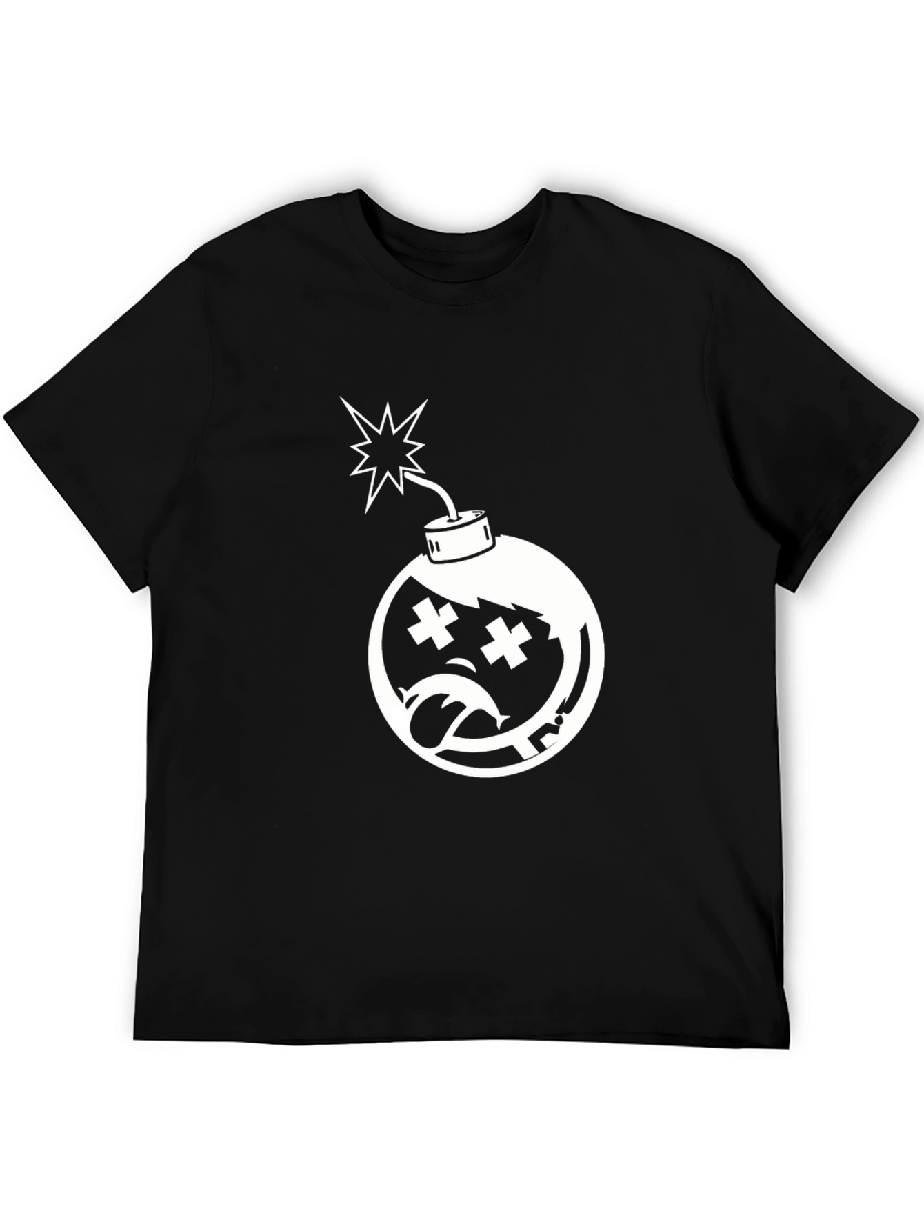 Edgy Bomb Graphic Tee - Classic Black T-Shirt