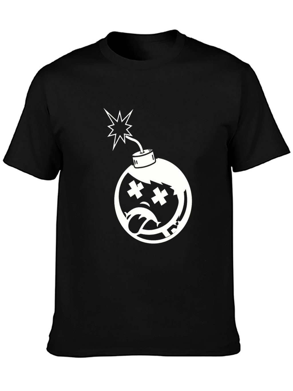 Edgy Bomb Graphic Tee - Classic Black T-Shirt