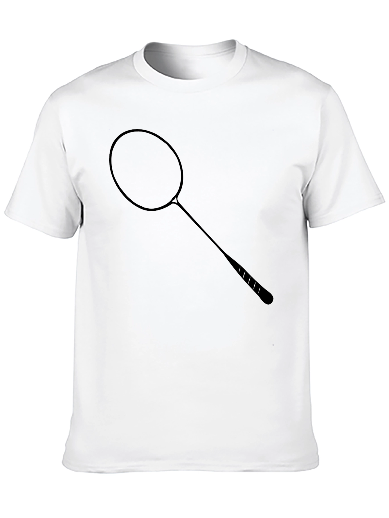 Badminton Graphic Tee - Sporty Casual Style