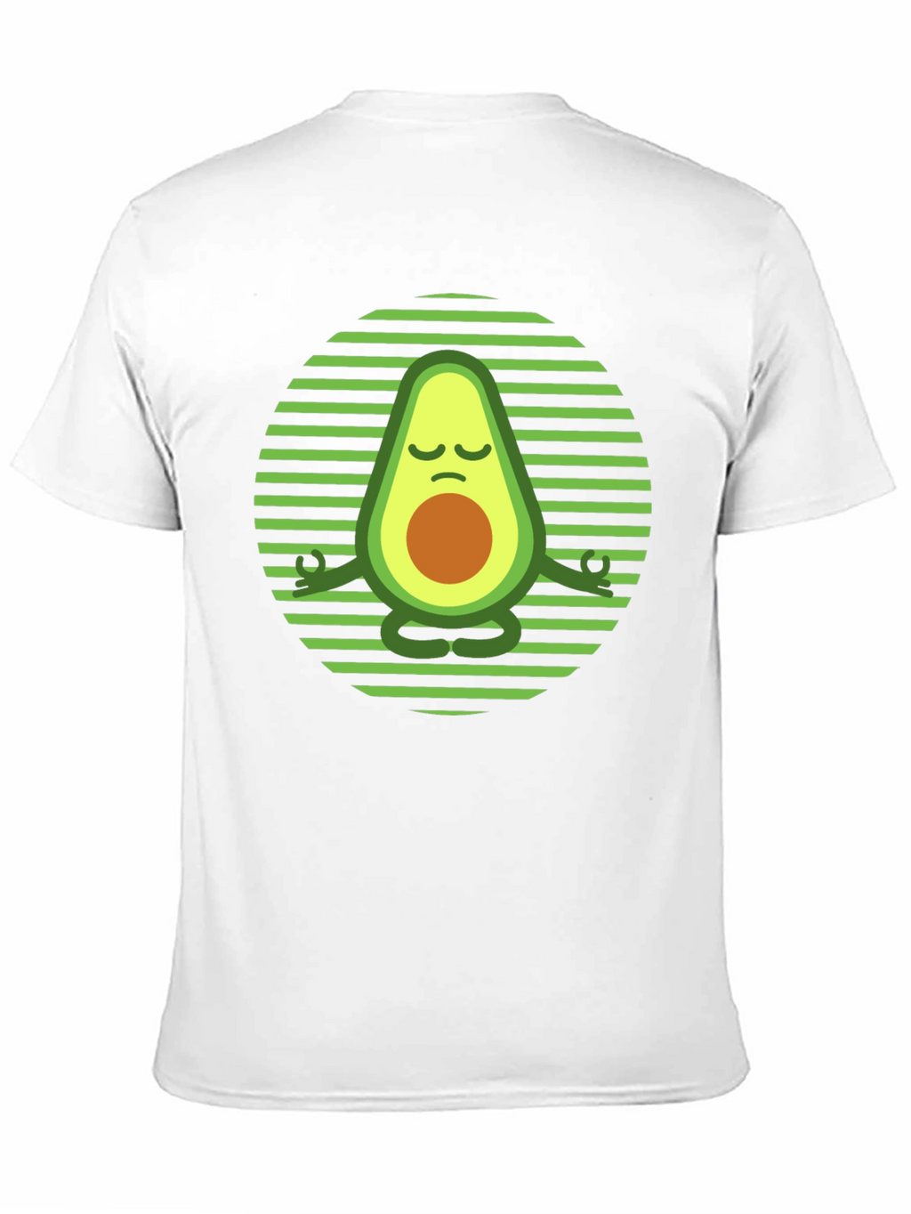 Yoga Avocado T-Shirt - Meditating Fruit Tee