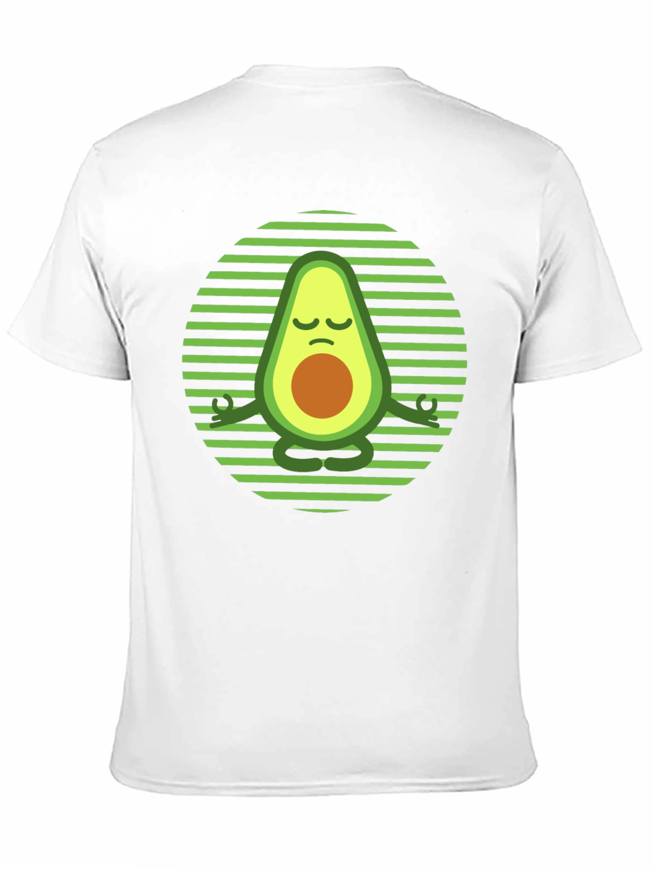 Yoga Avocado T-Shirt - Meditating Fruit Tee
