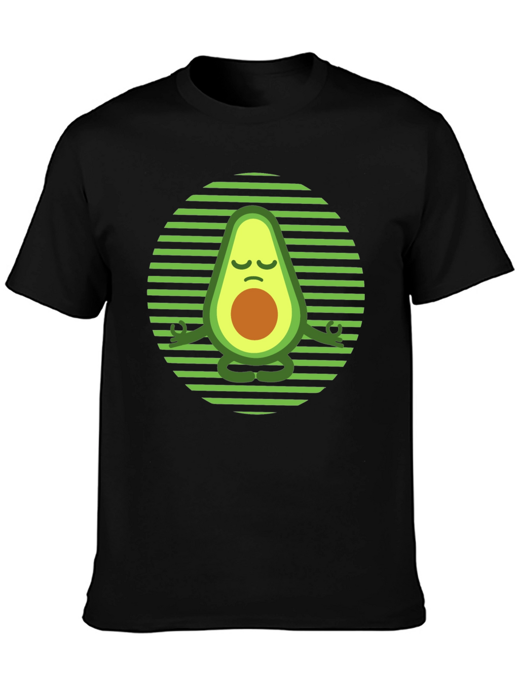 Yoga Avocado T-Shirt - Meditating Fruit Tee
