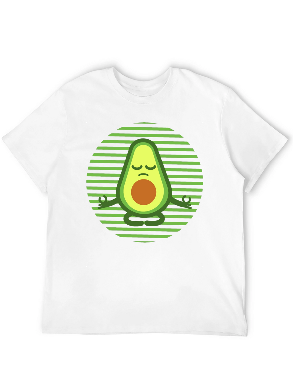 Yoga Avocado T-Shirt - Meditating Fruit Tee