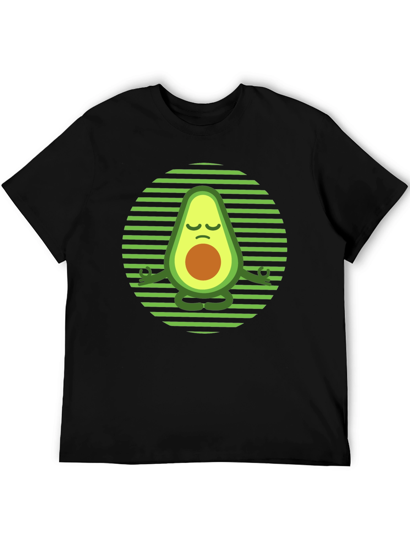 Yoga Avocado T-Shirt - Meditating Fruit Tee