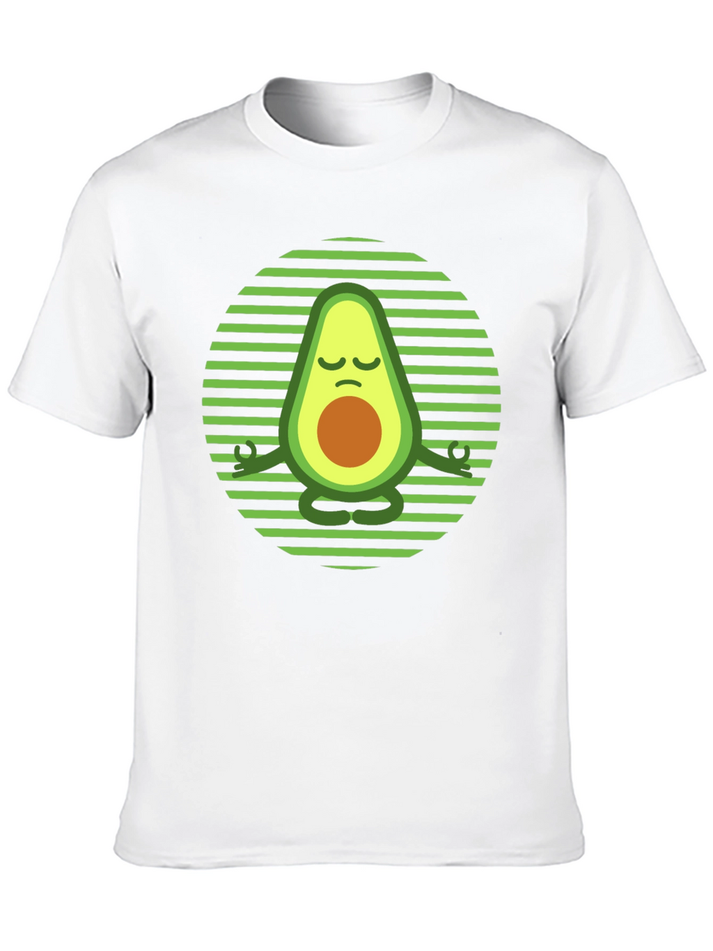Yoga Avocado T-Shirt - Meditating Fruit Tee
