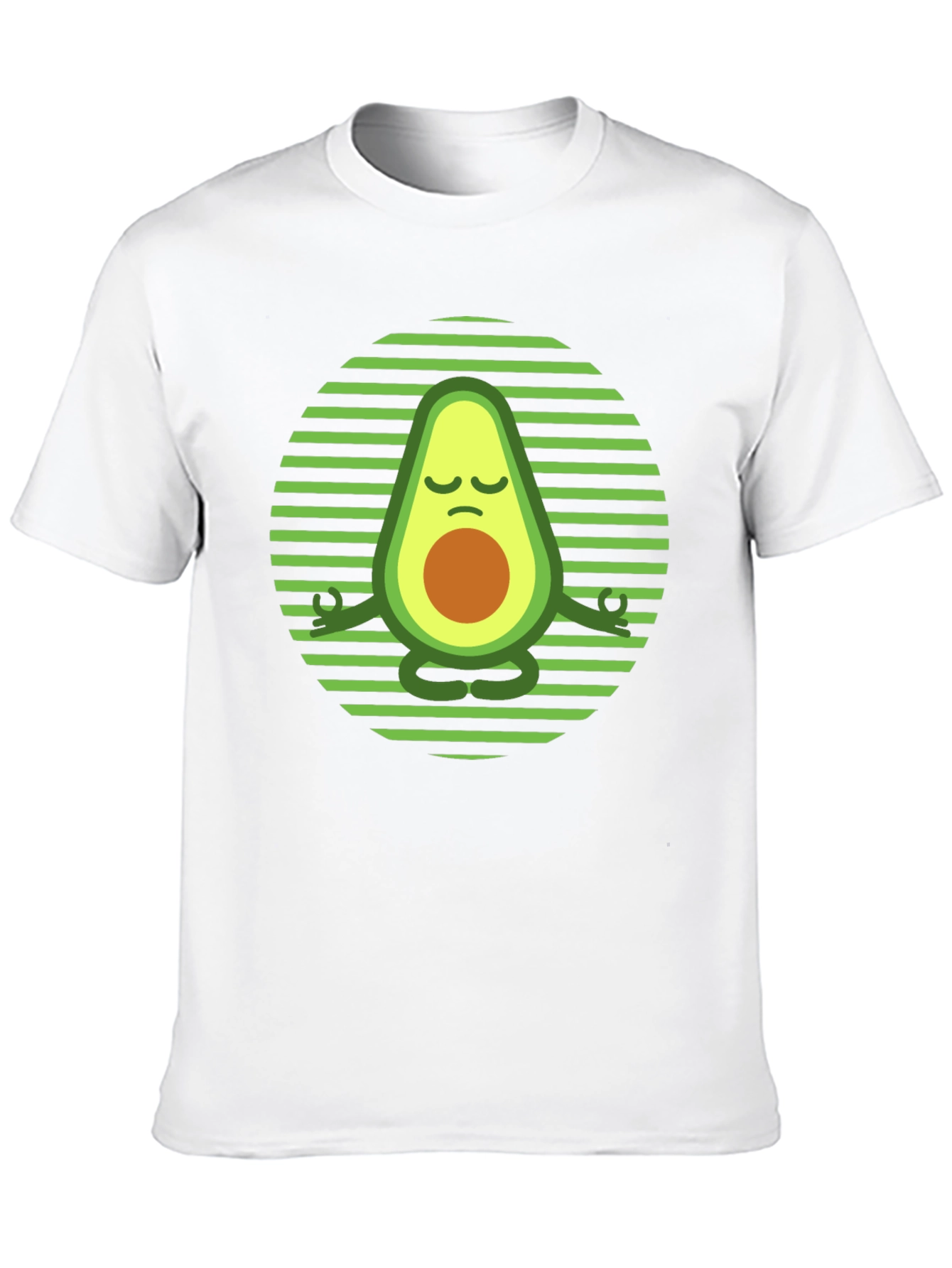 Yoga Avocado T-Shirt - Meditating Fruit Tee