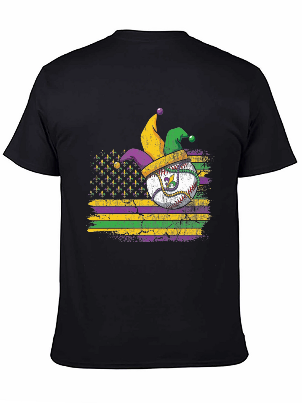Mardi Gras Baseball T-Shirt