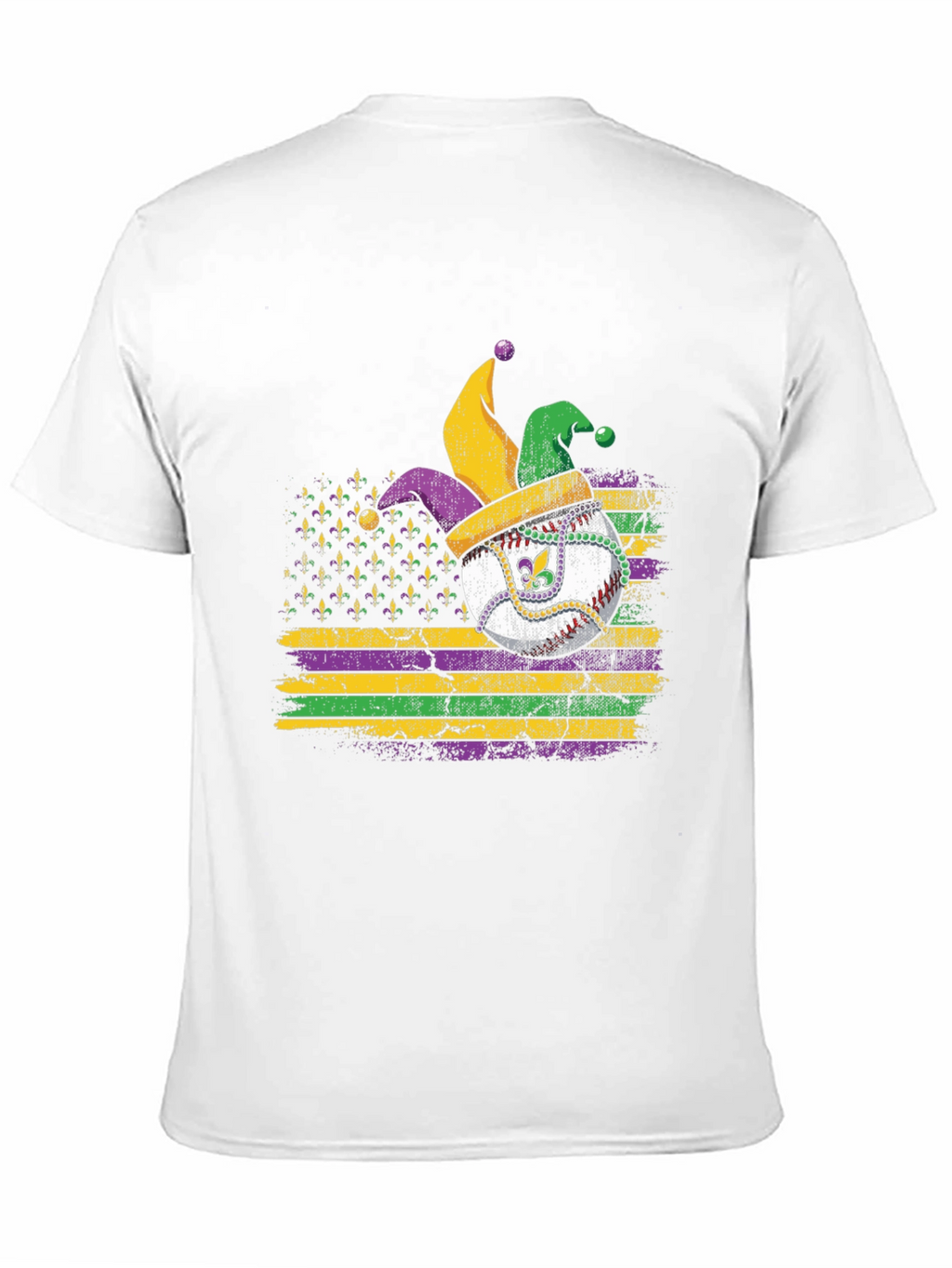 Mardi Gras Baseball T-Shirt